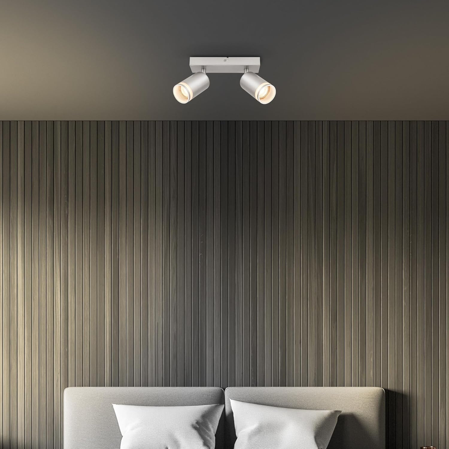 RUB BARRA SPOT 2XGU10 9W METALLO/VETRO/CROMO