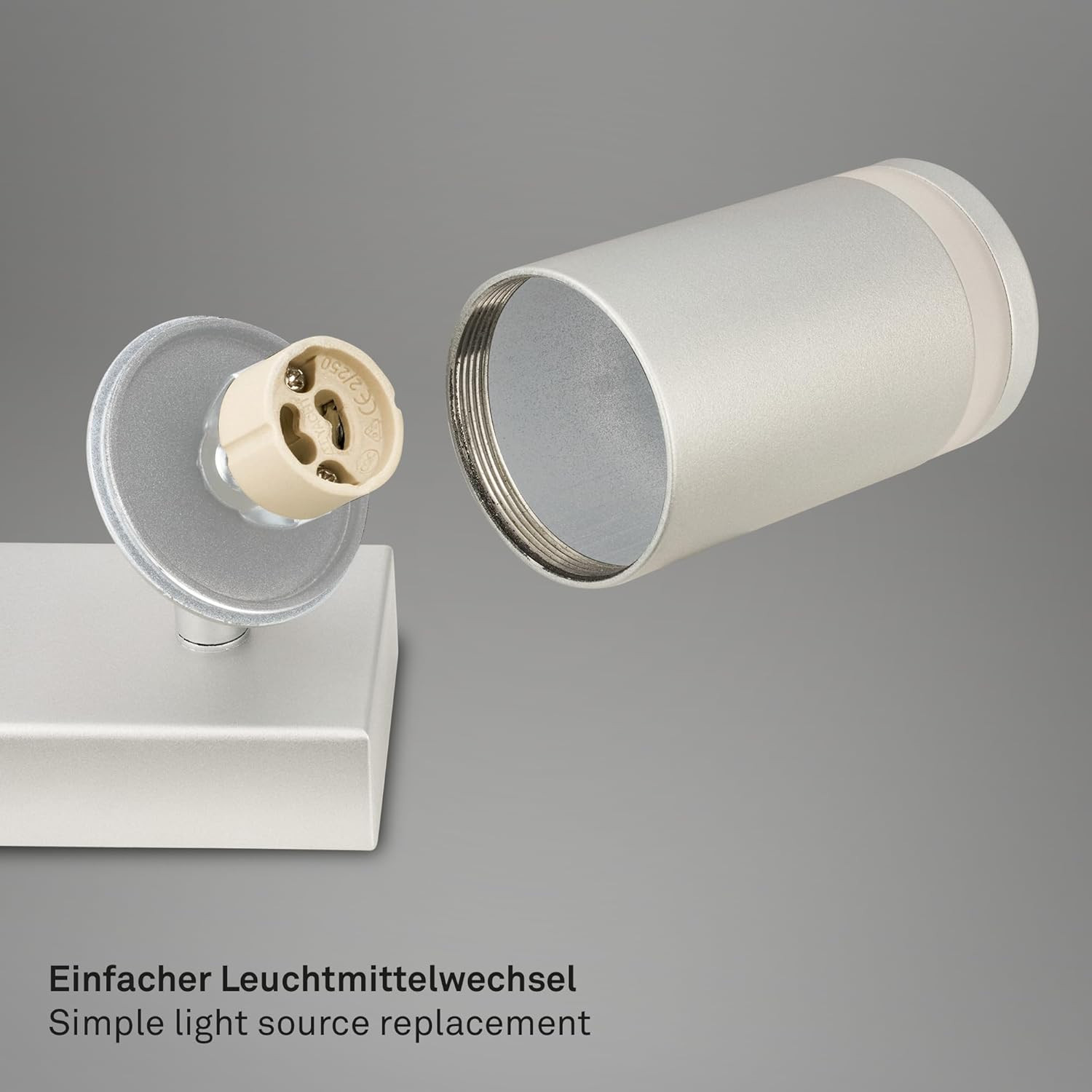 RUB BARRA SPOT 2XGU10 9W METALLO/VETRO/CROMO