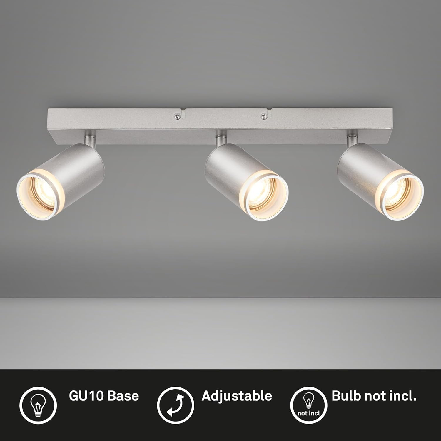 RUB BARRA SPOT 3XGU10 9W METALLO/VETRO/CROMO