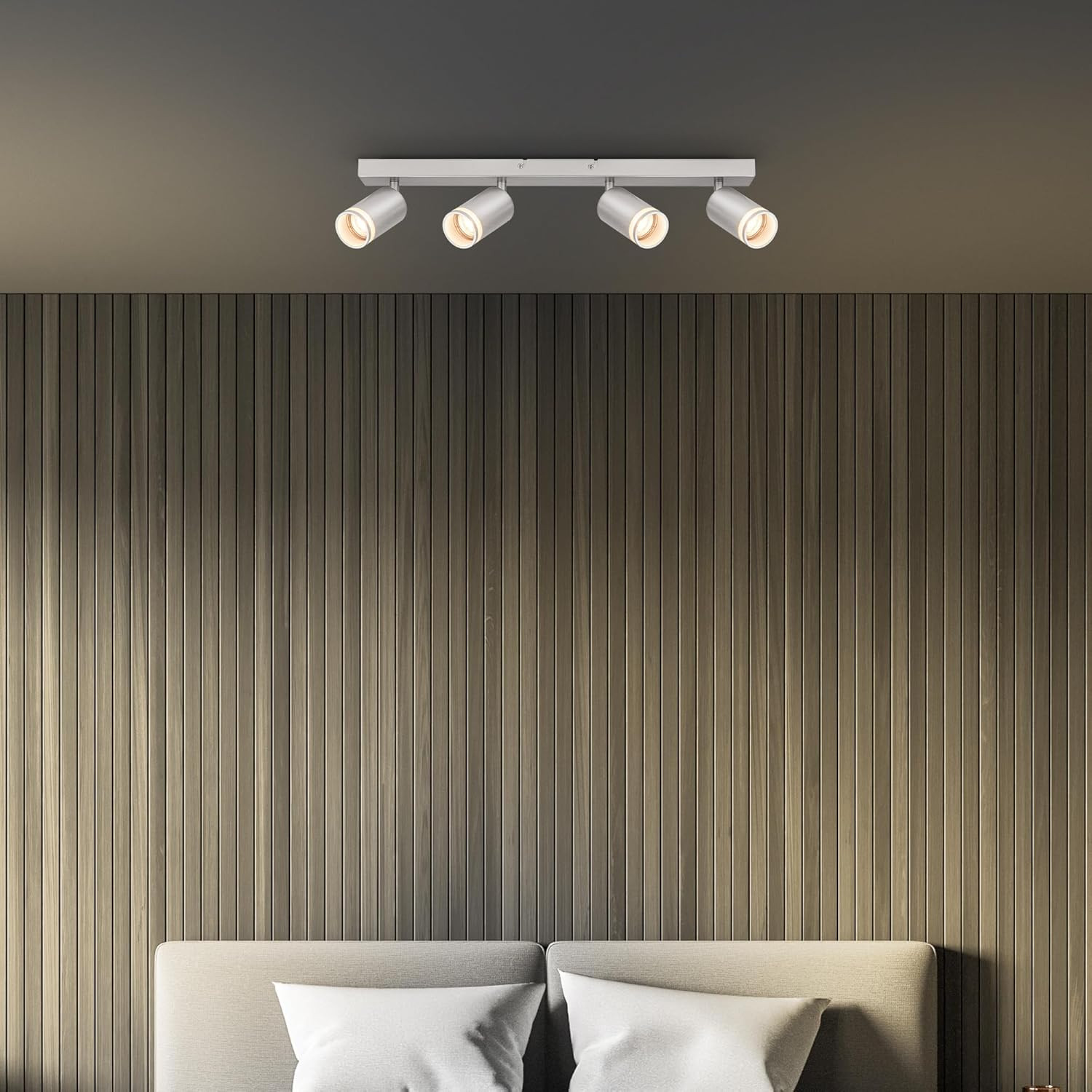 RUB BARRA SPOT 4XGU10 9W METALLO/VETRO/CROMO