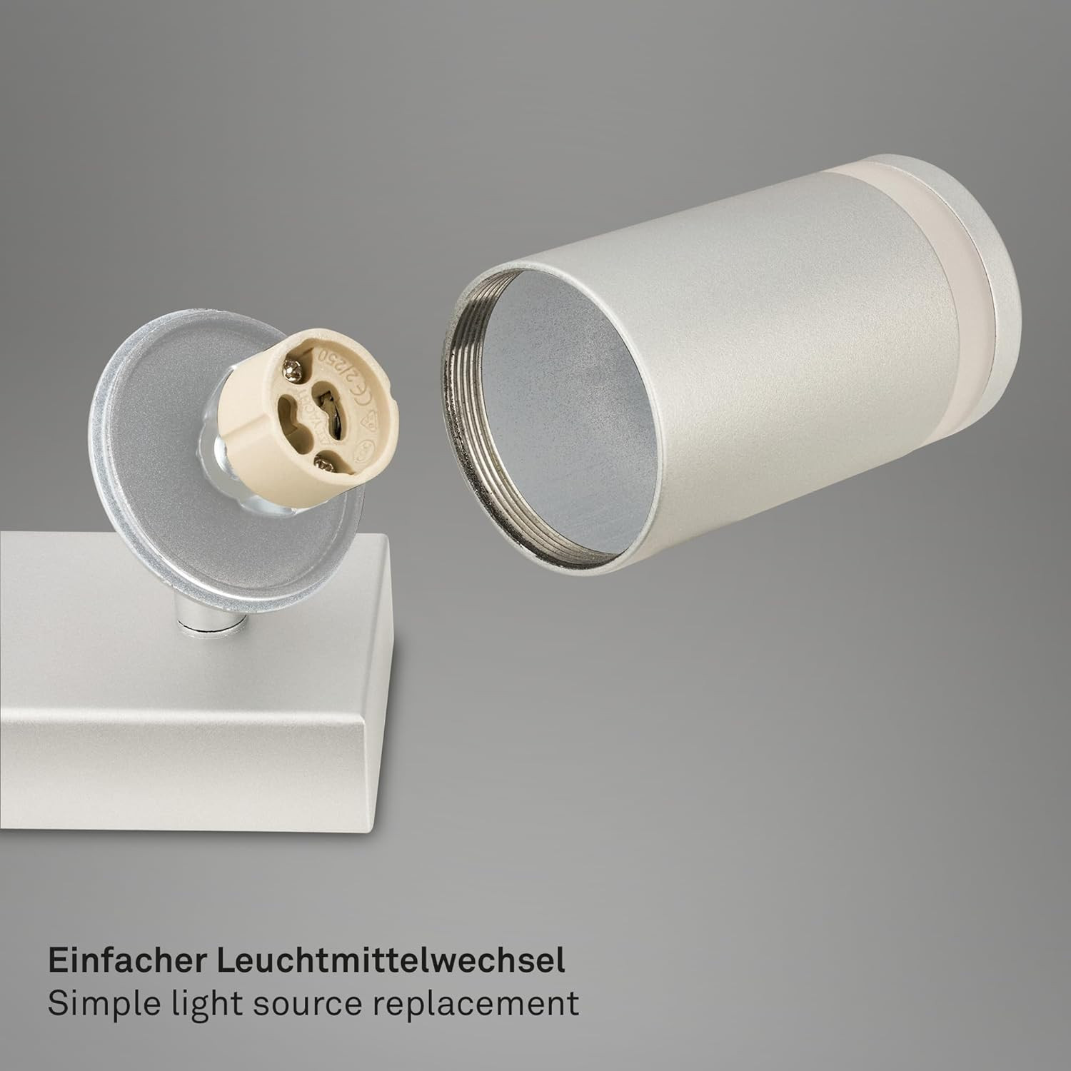 RUB BARRA SPOT 4XGU10 9W METALLO/VETRO/CROMO