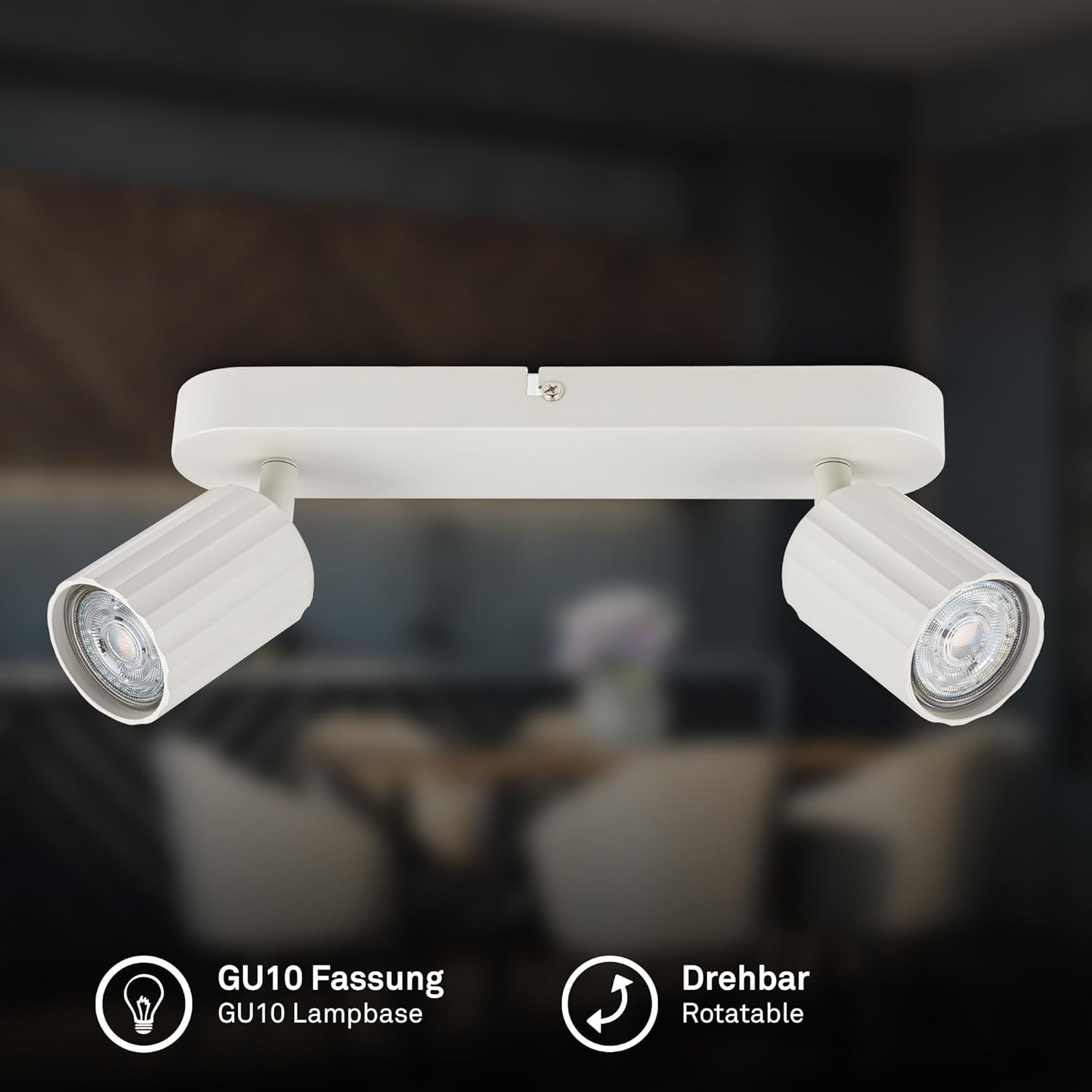 SKAFT FARETTO LED 2XGU10 9W BIANCO