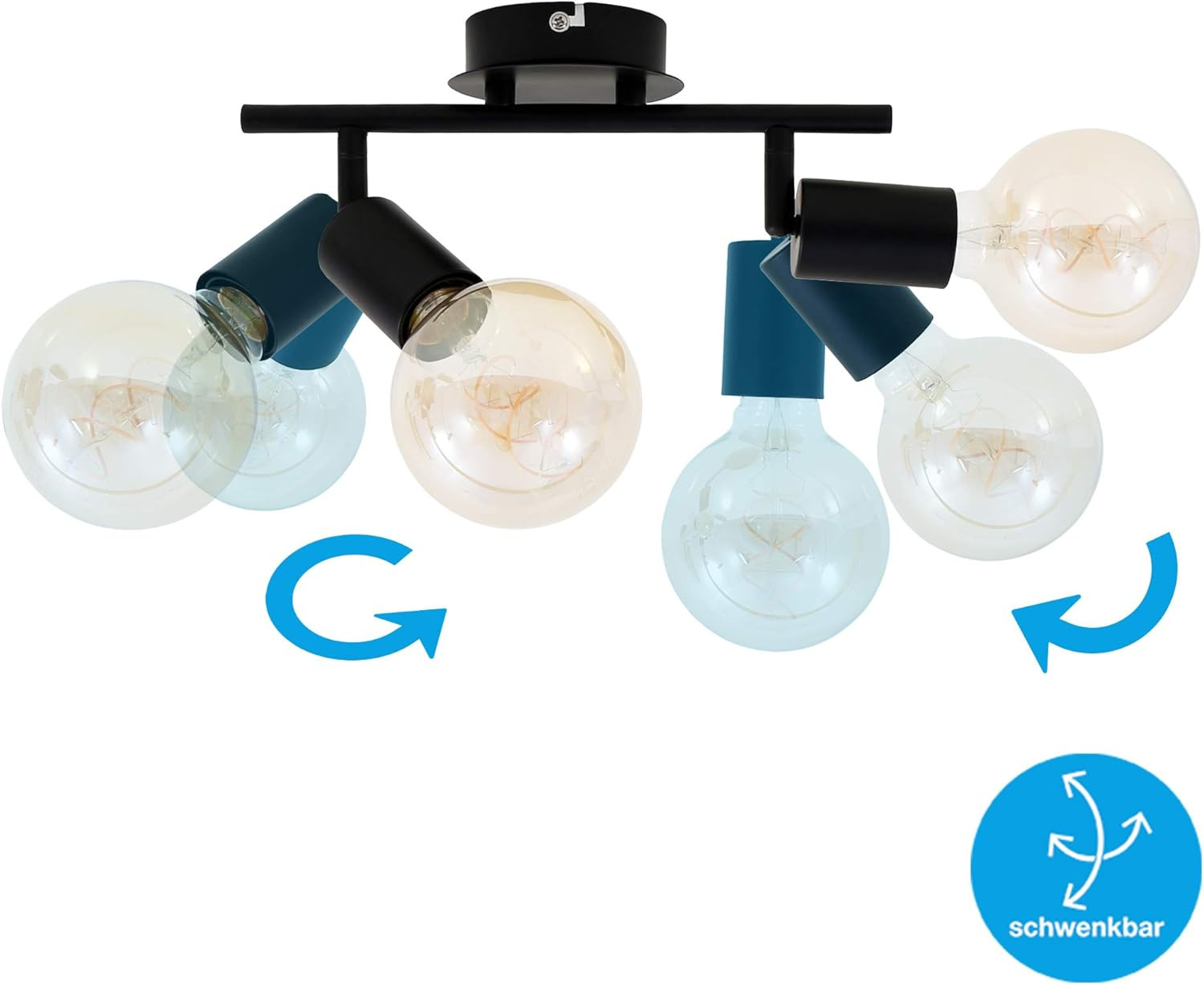 PEARL BARRA 2XE27 NERO