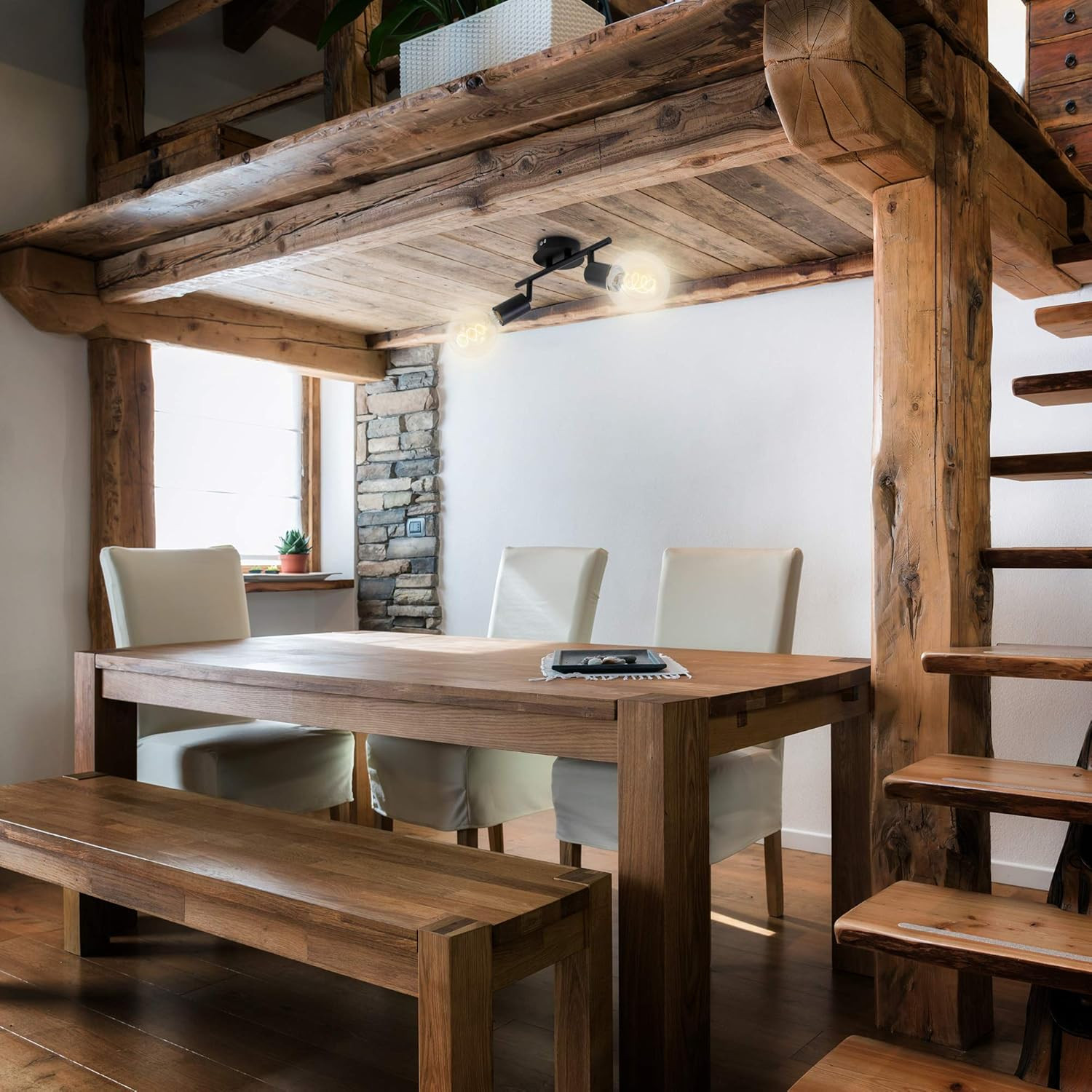 PEARL BARRA 2XE27 NERO