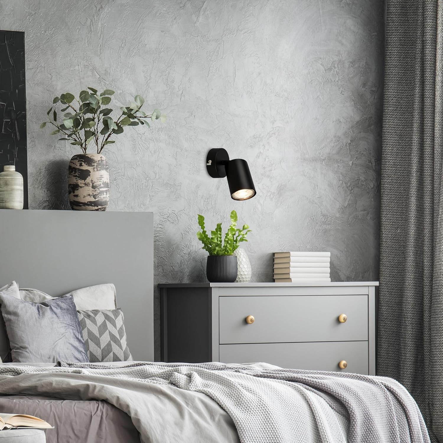 TIB FARETTO LED 1XGU10 9W MET/NERO