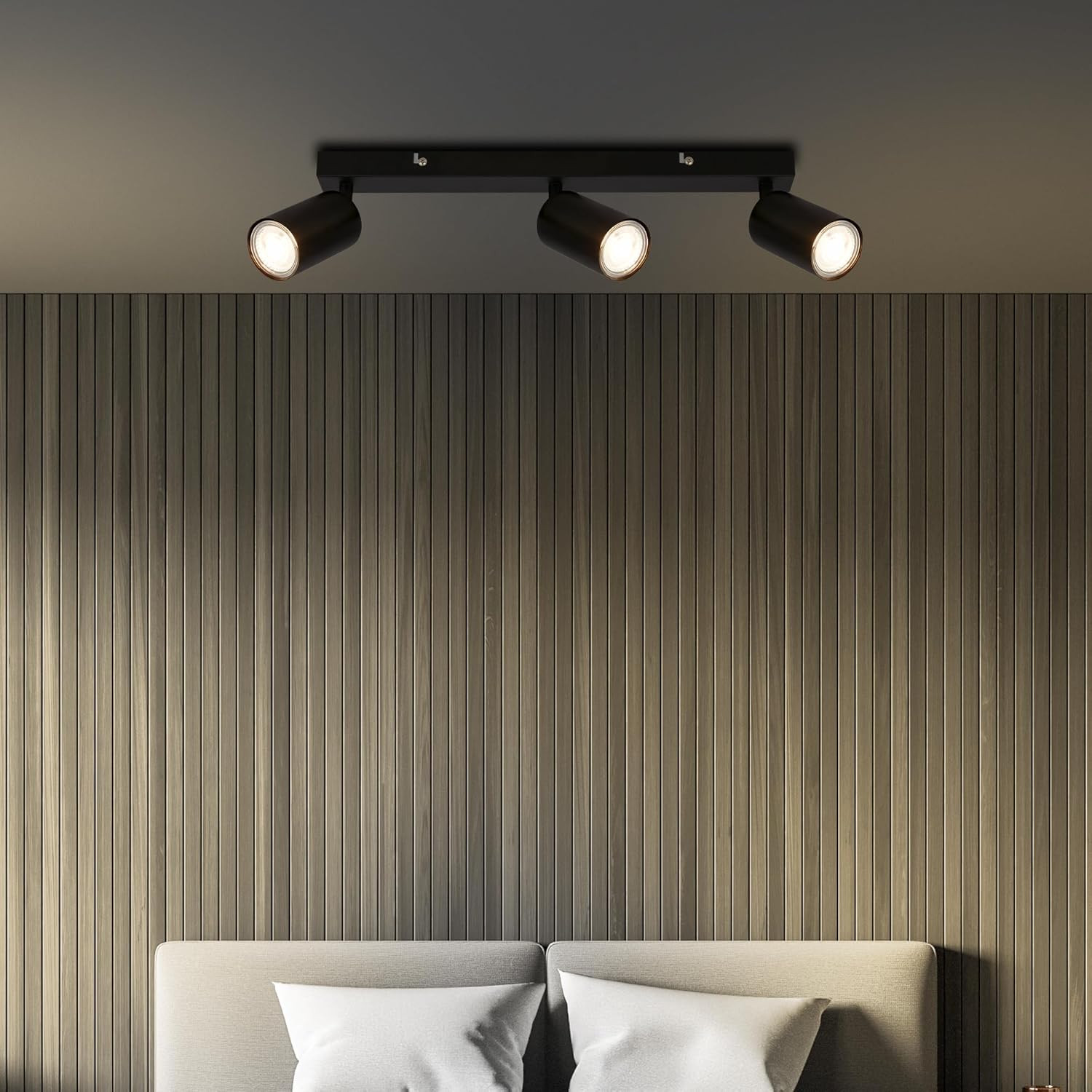 TIB FARETTO LED 3XGU10 9W MET/NERO