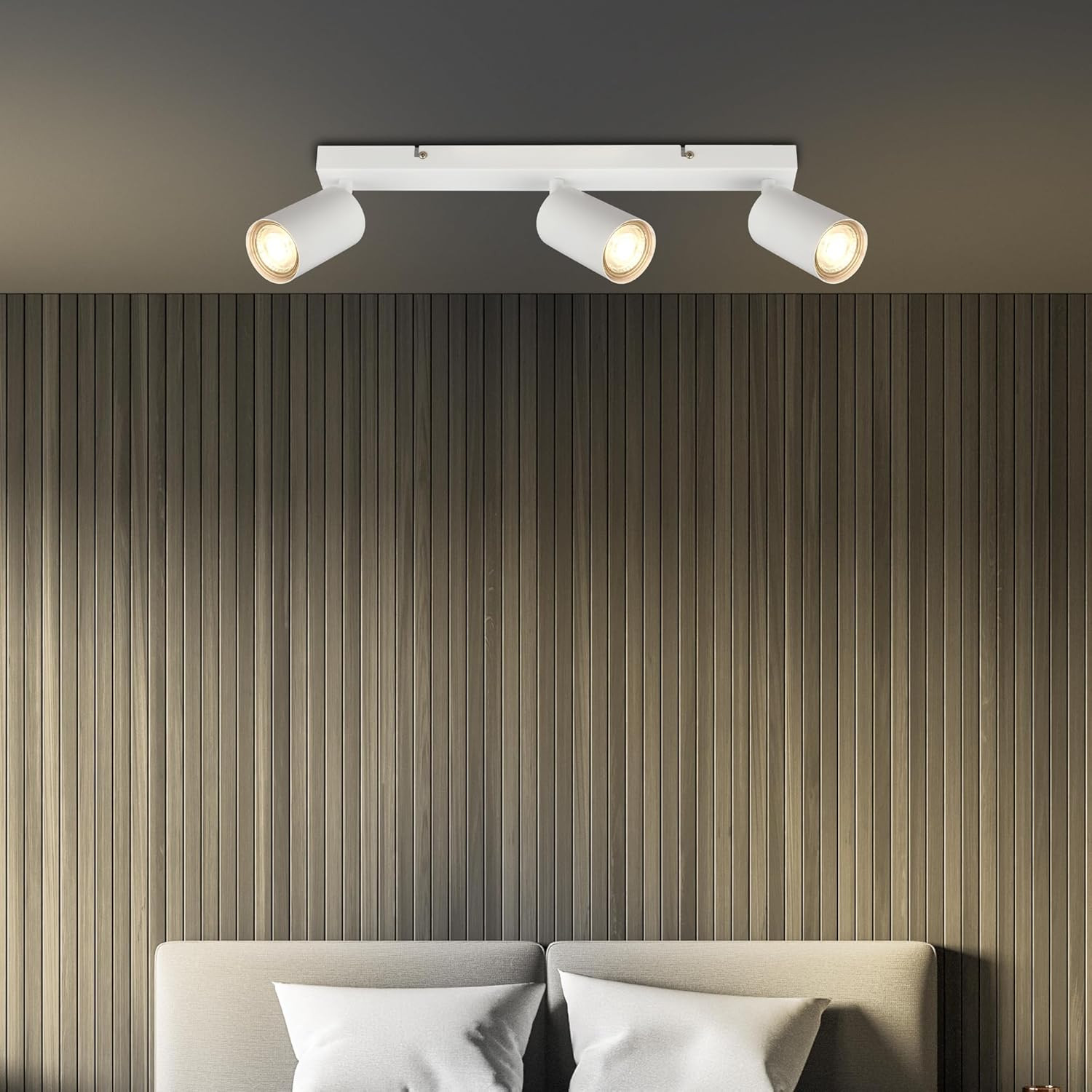 TIB FARETTO 3XGU10 9W MET/BIANCO