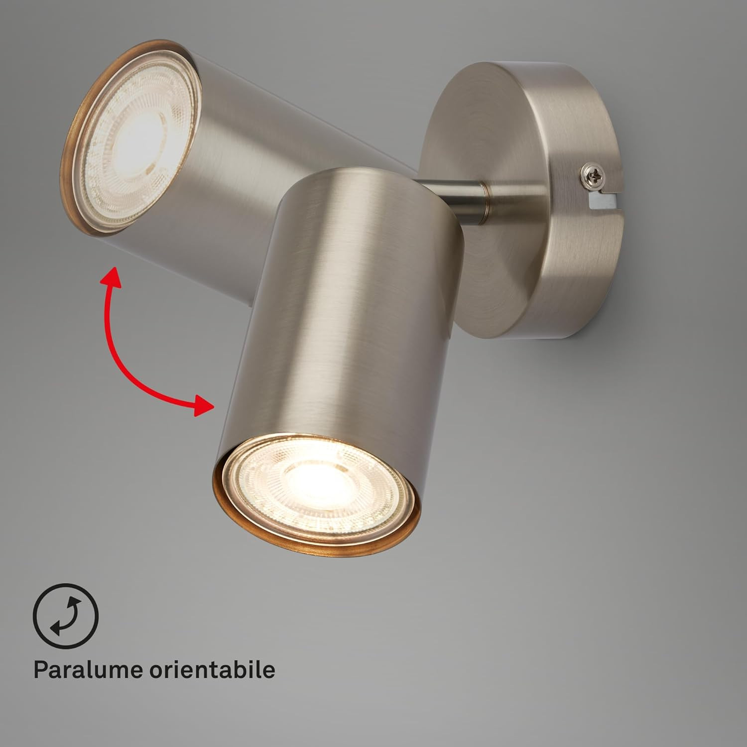 TIB FARETTO 1XGU10 9W MET/NICKEL