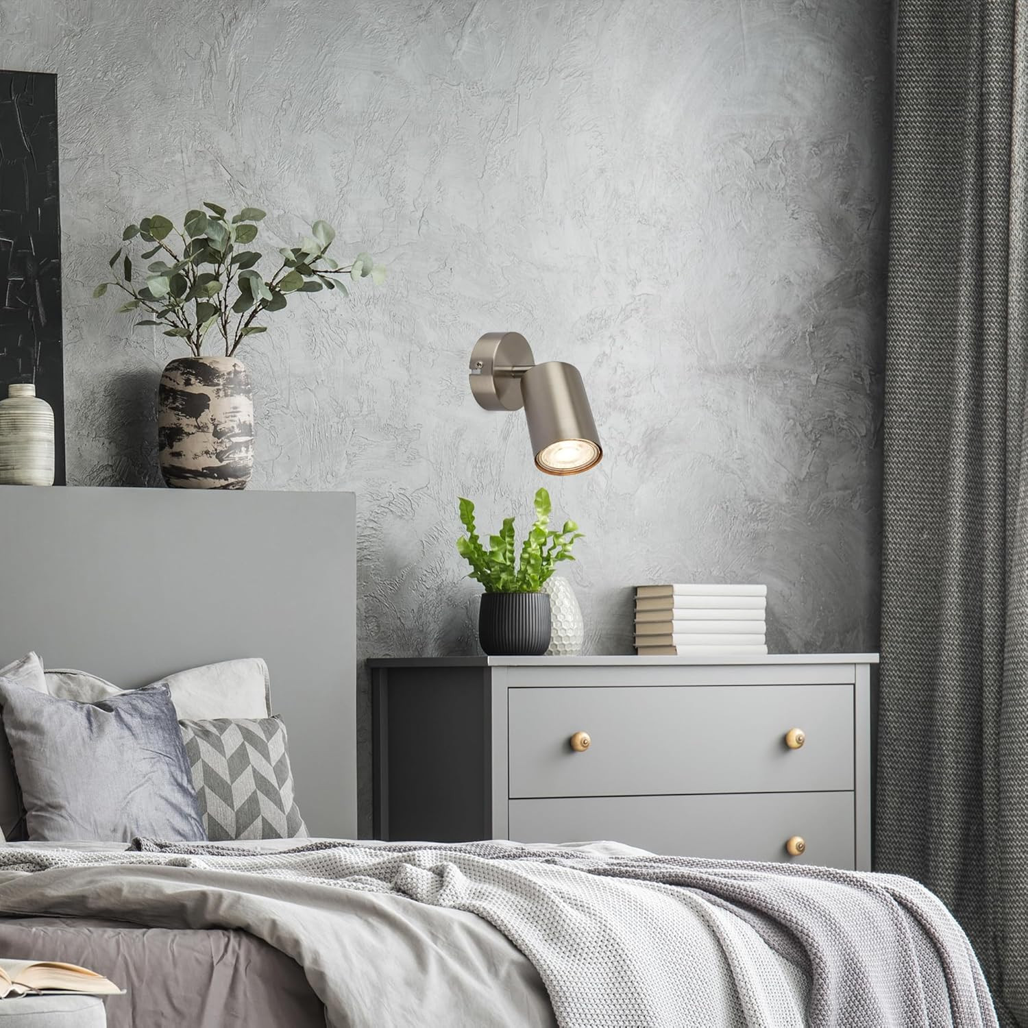 TIB FARETTO 1XGU10 9W MET/NICKEL