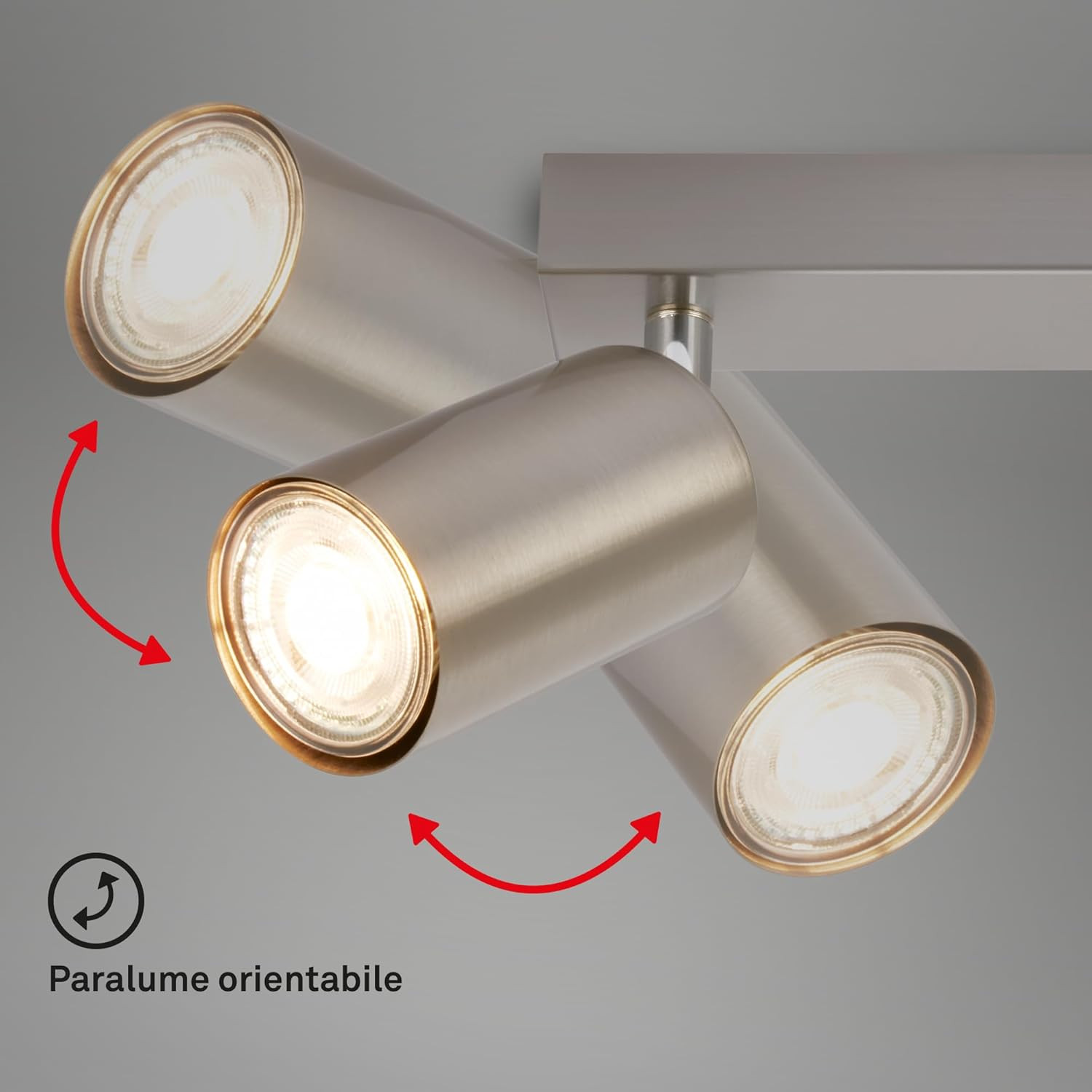 TIB FARETTO 2XGU10 9W MET/NICKEL