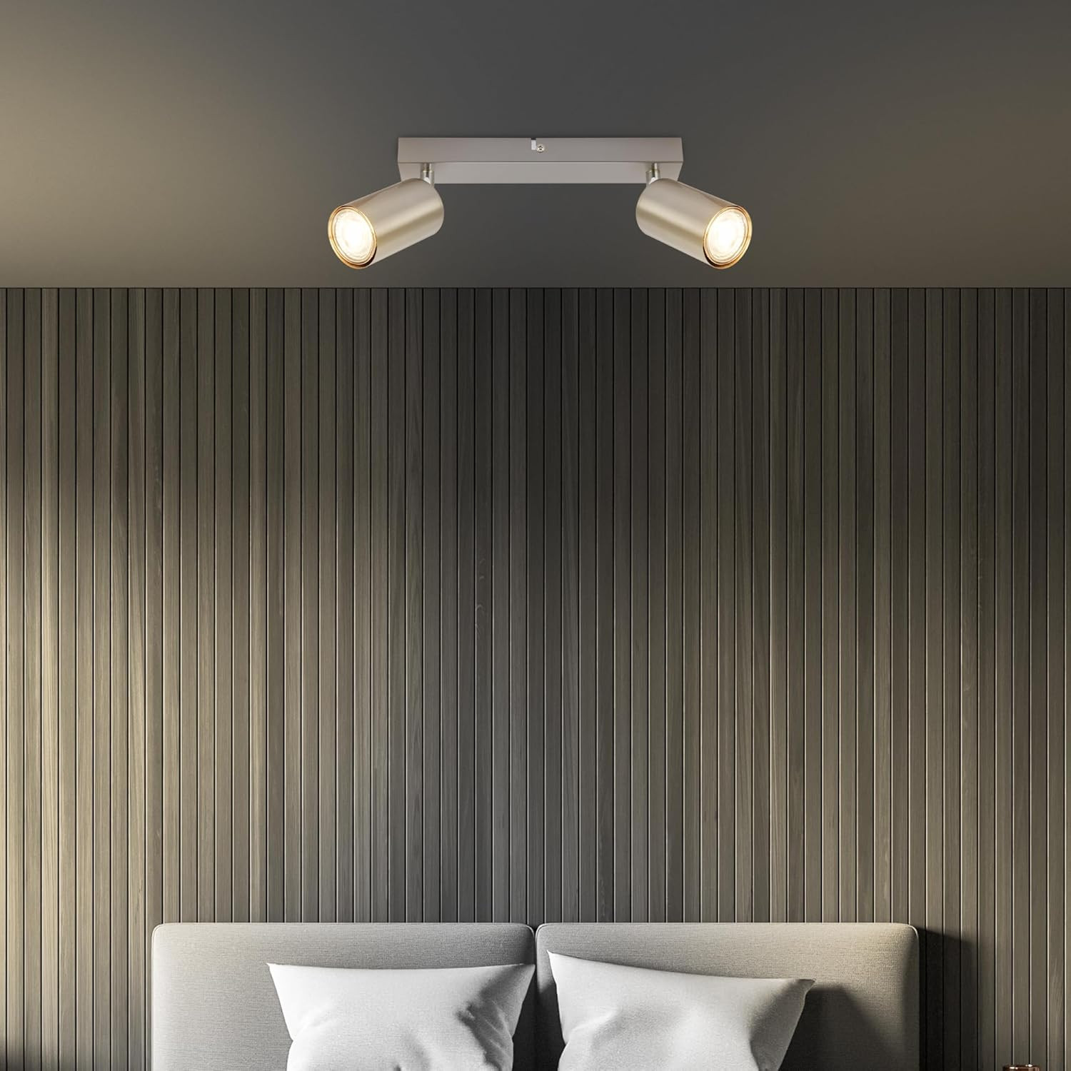 TIB FARETTO 2XGU10 9W MET/NICKEL