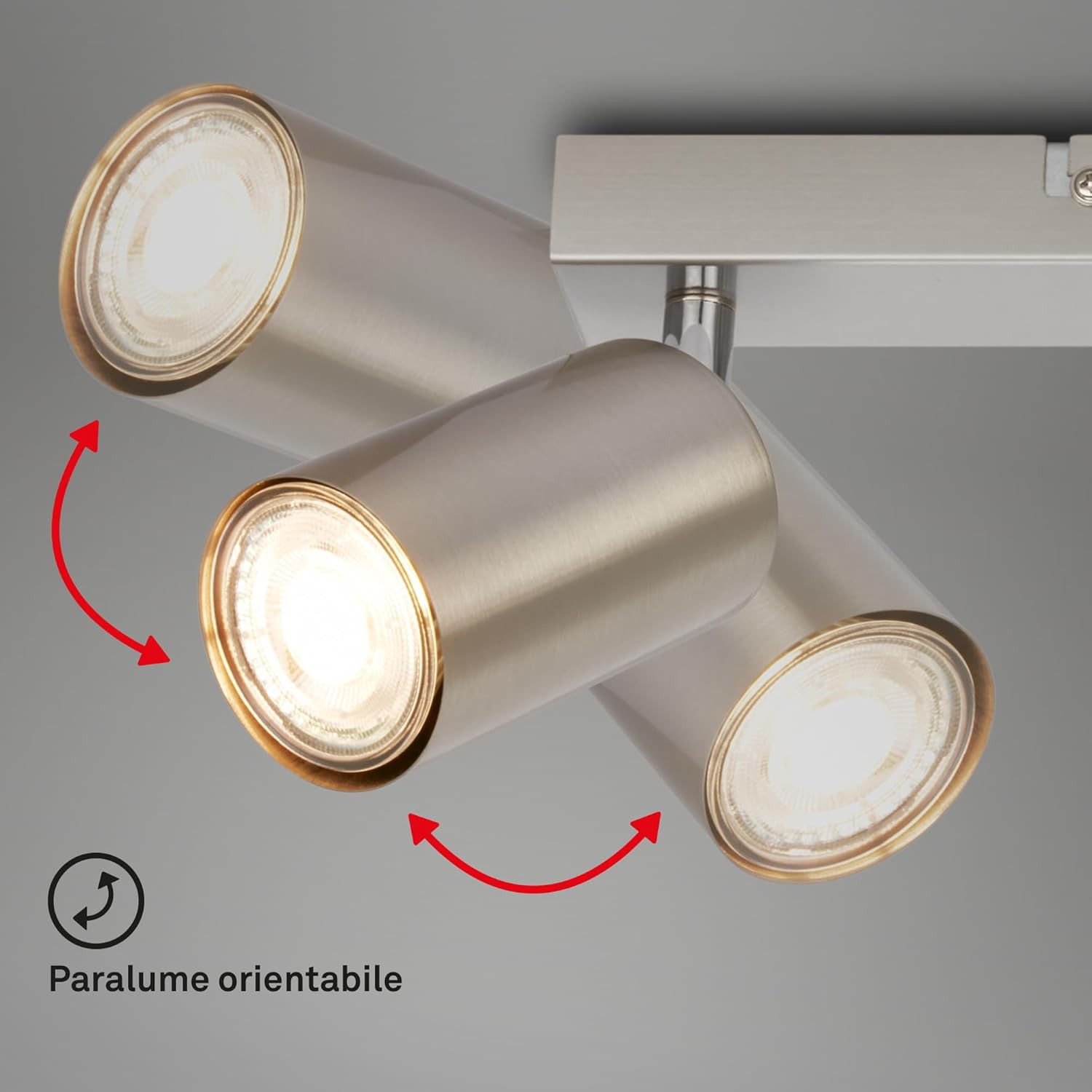 TIB FARETTO 3XGU10 9W MET/NICKEL