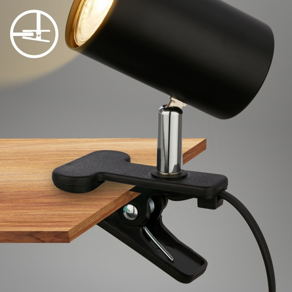 KLEM SPOT A MORSETTO GU10 9W NERO