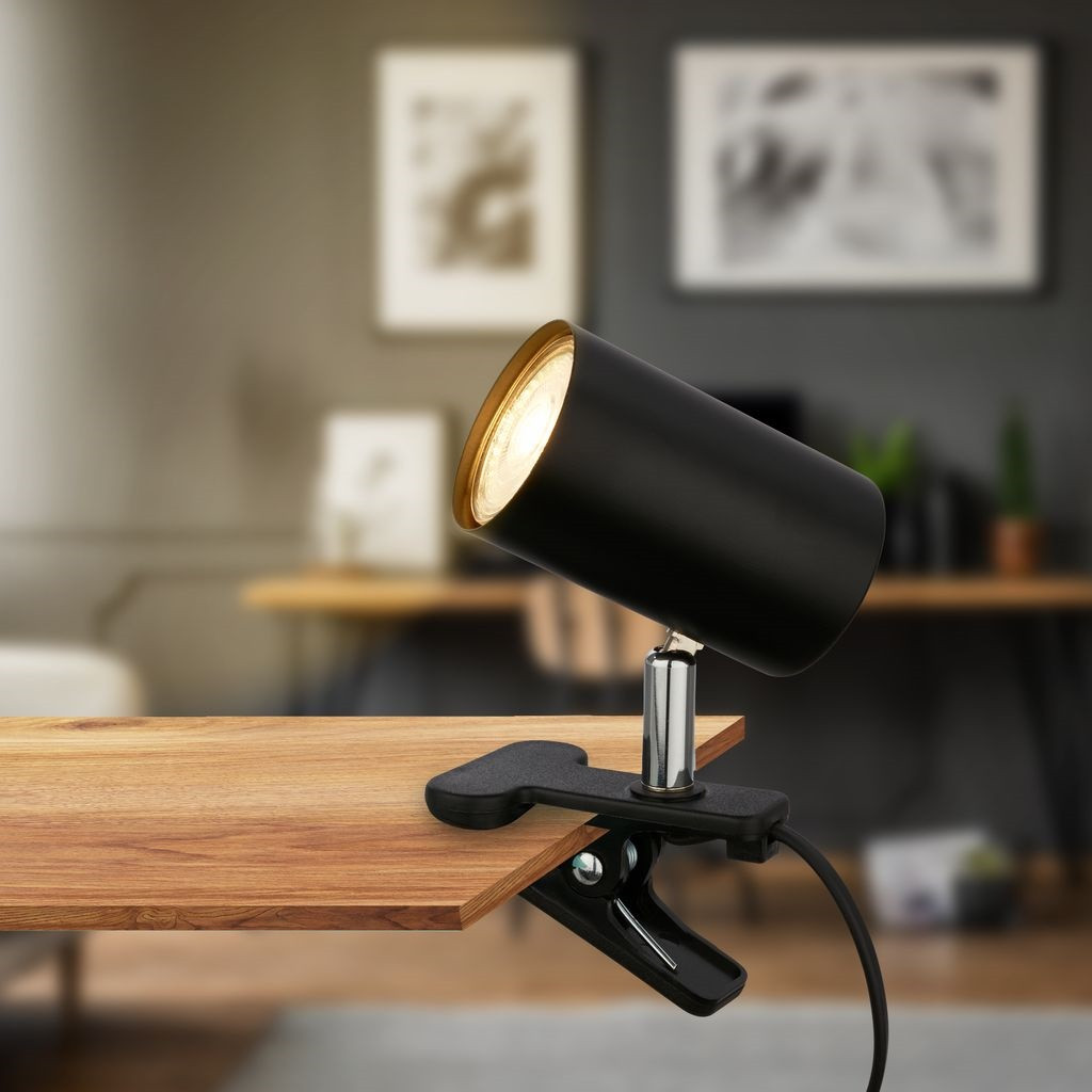 KLEM SPOT A MORSETTO GU10 9W NERO