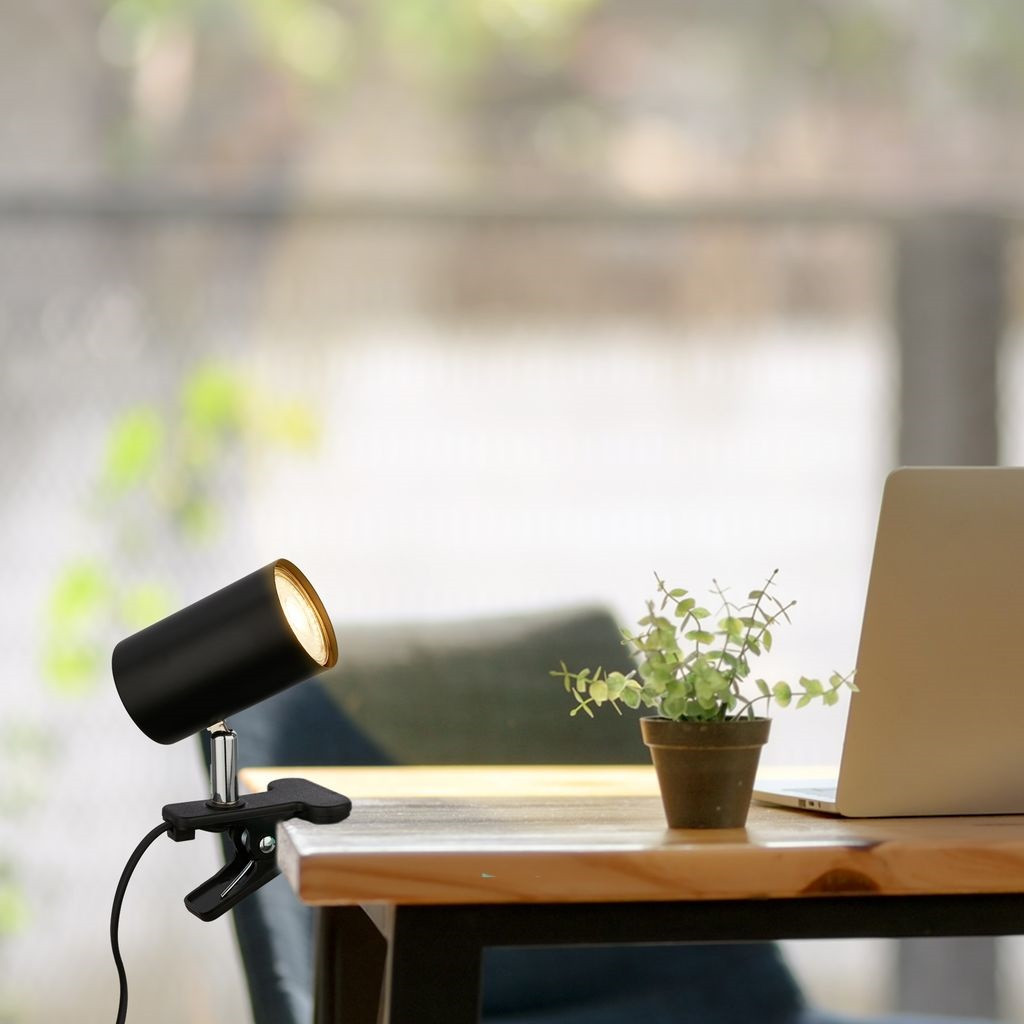 KLEM SPOT A MORSETTO GU10 9W NERO