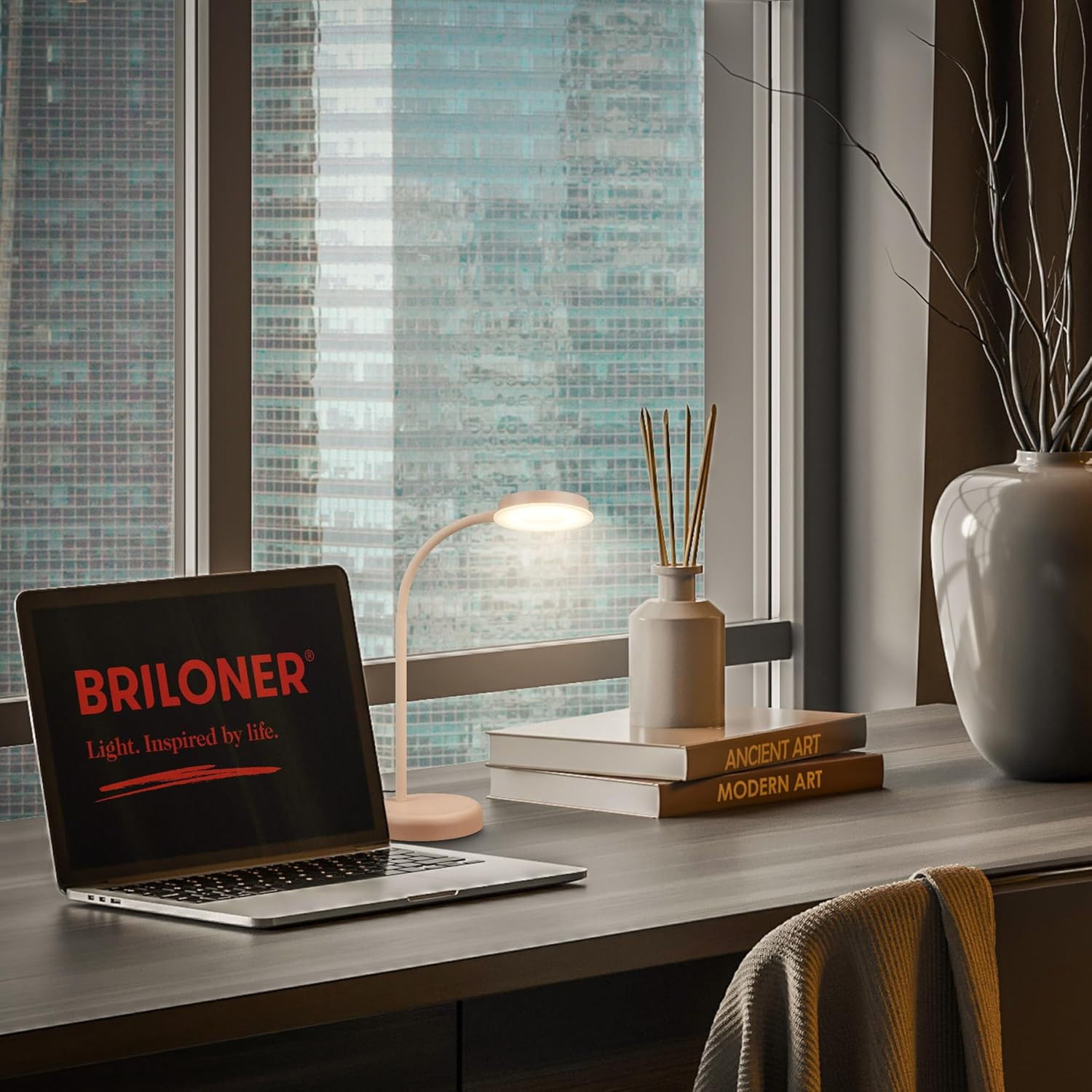 LAMP.DA TAVOLO LED 8W 3K BEIGE