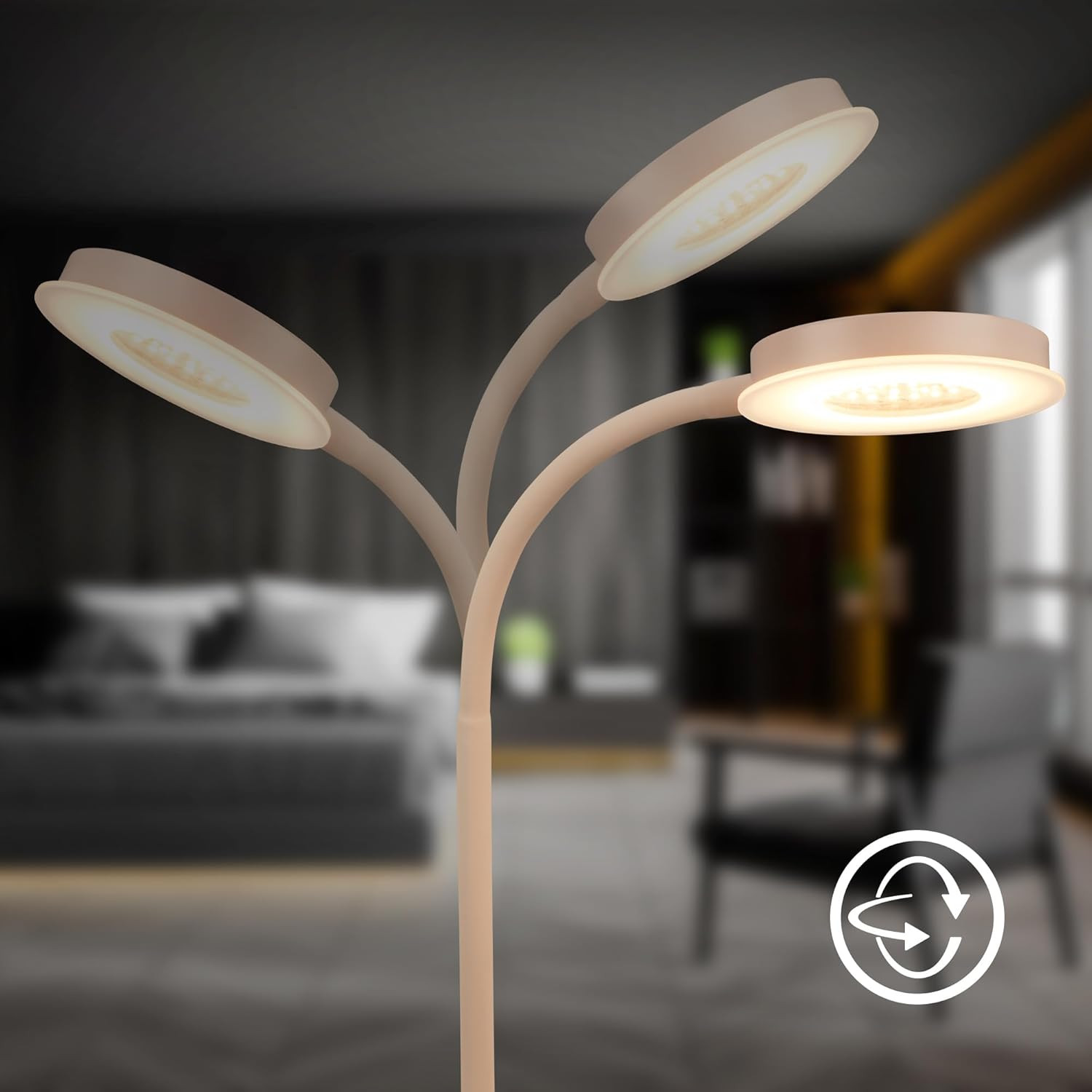 LAMP.DA TAVOLO LED 8W 3K BEIGE