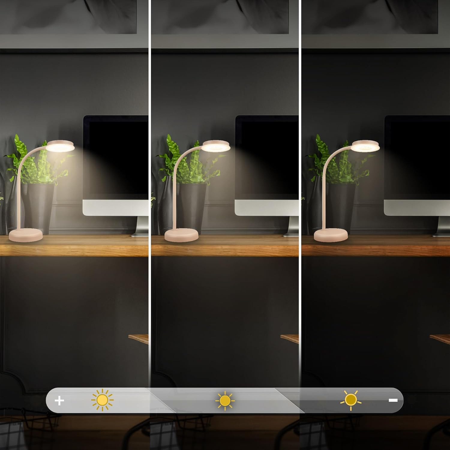 LAMP.DA TAVOLO LED 8W 3K BEIGE