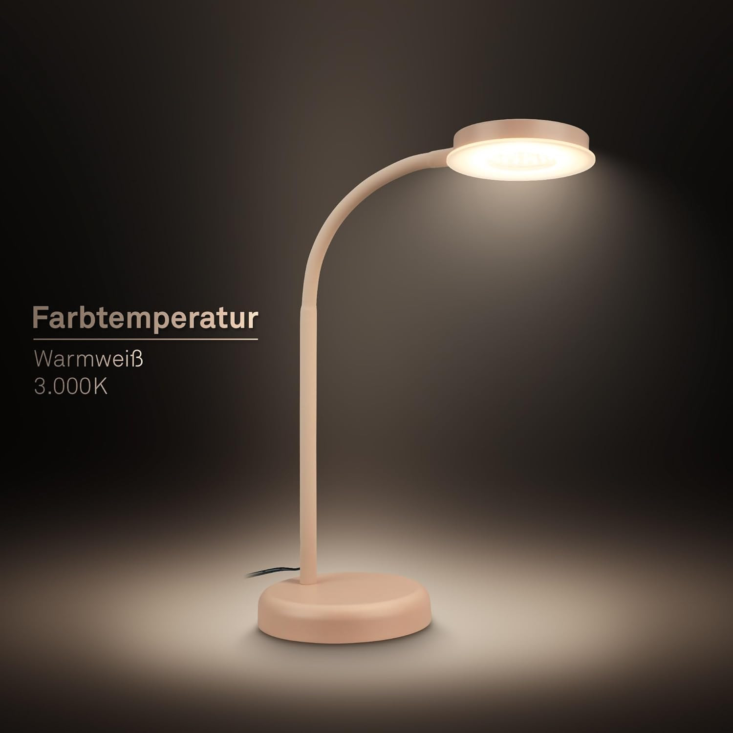 LAMP.DA TAVOLO LED 8W 3K BEIGE