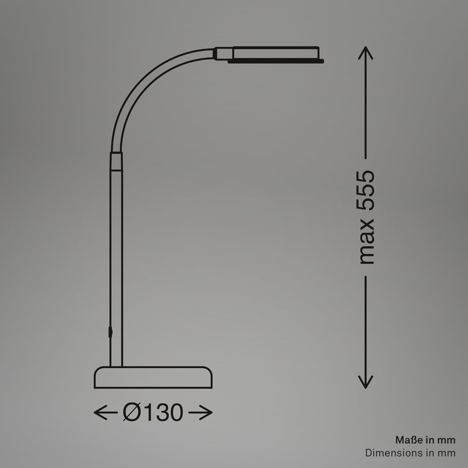 LAMP.DA TAVOLO LED 8W 3K NERO