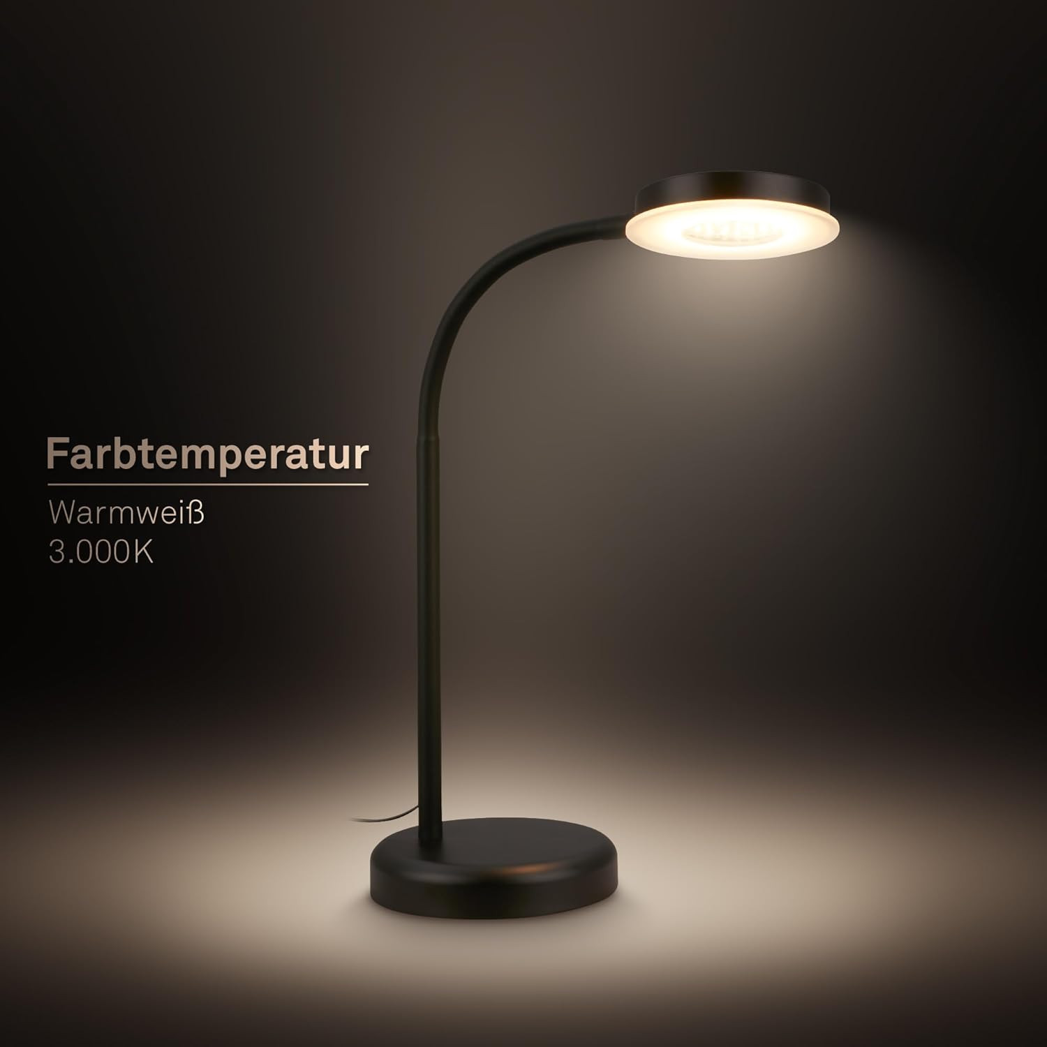 LAMP.DA TAVOLO LED 8W 3K NERO