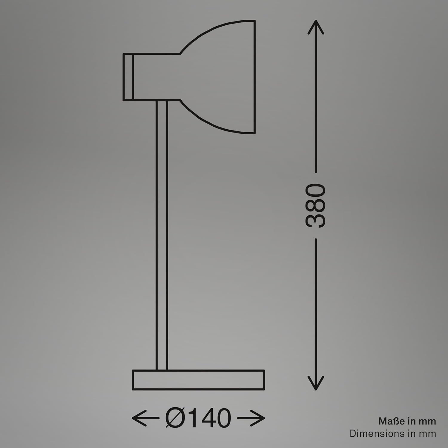 LAMP.DA TAVOLO LED 10W 1X14 NERO