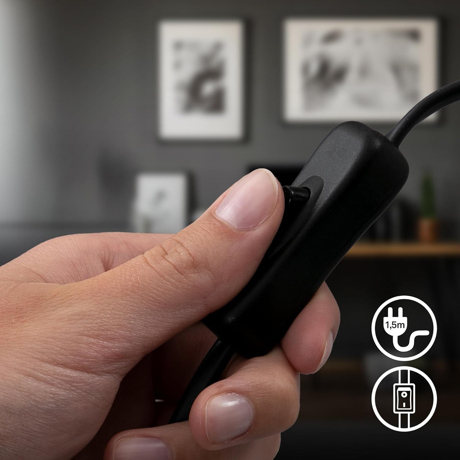 LAMP.DA TAVOLO LED 10W 1X14 NERO