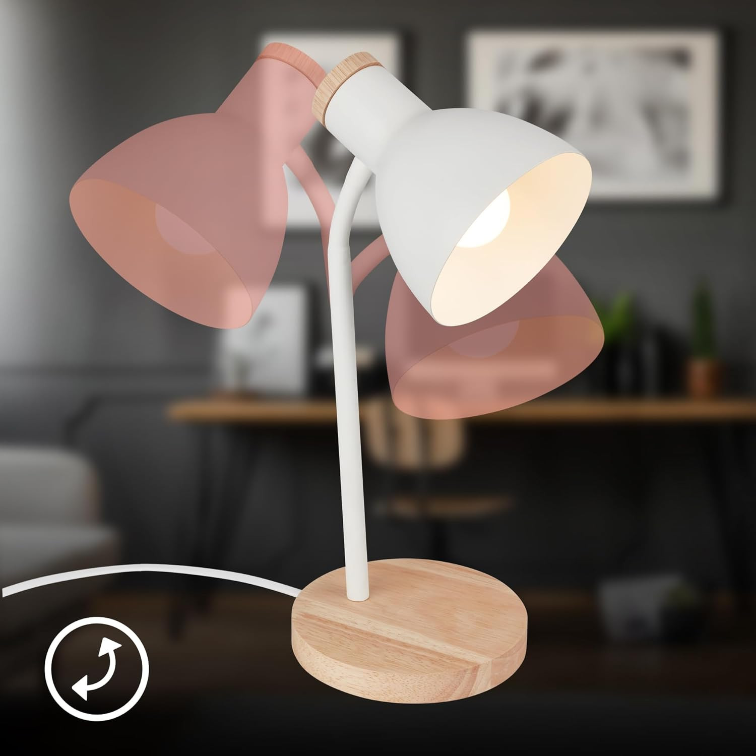 LAMP.DA TAVOLO LED 10W 1X14 BIANCO