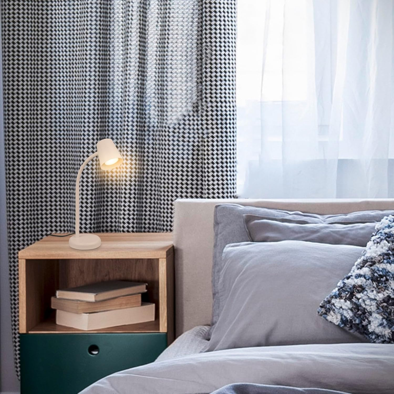 SKRIVA LAMP.TAVOLO GU10 9W BEIGE