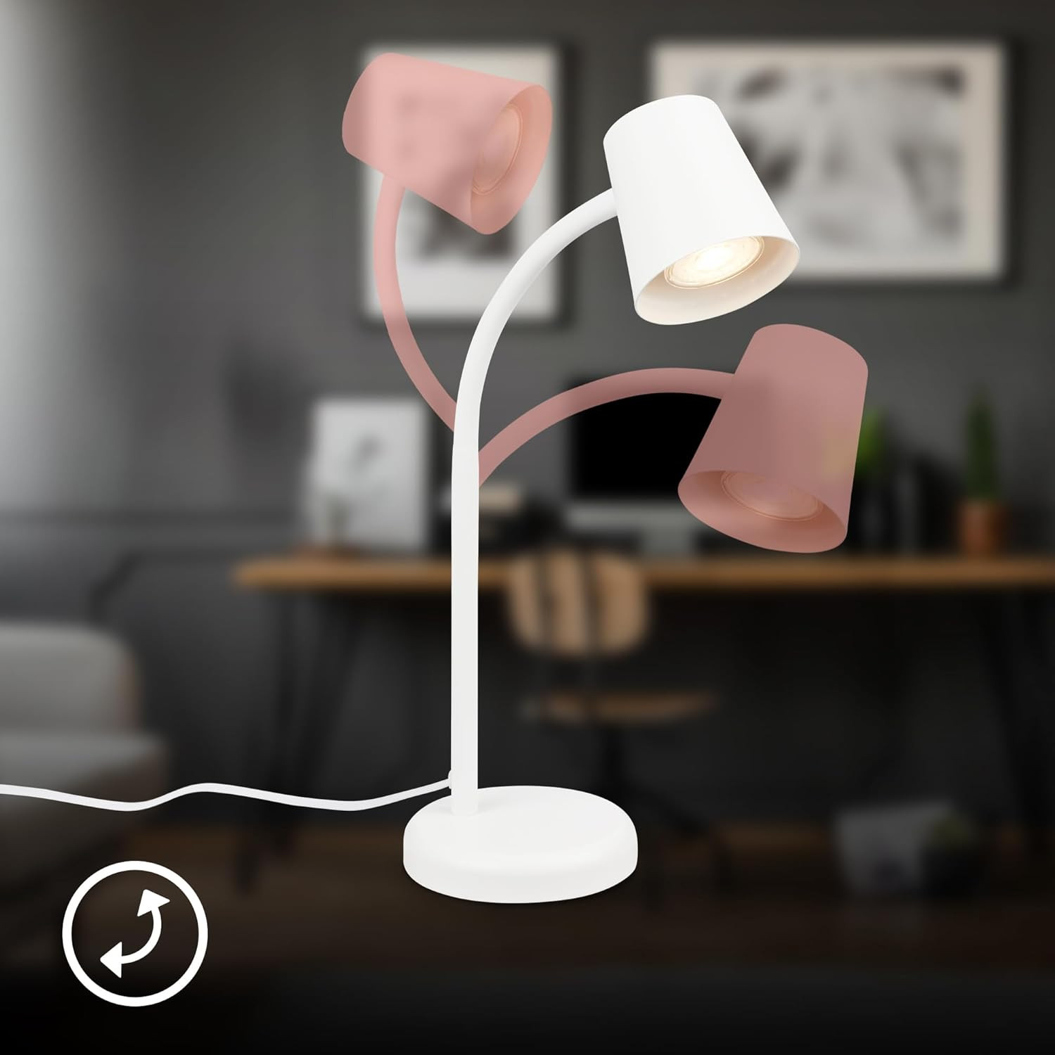 SKRIVA LAMPADA H.38.5 1XGU10 M/B.CO