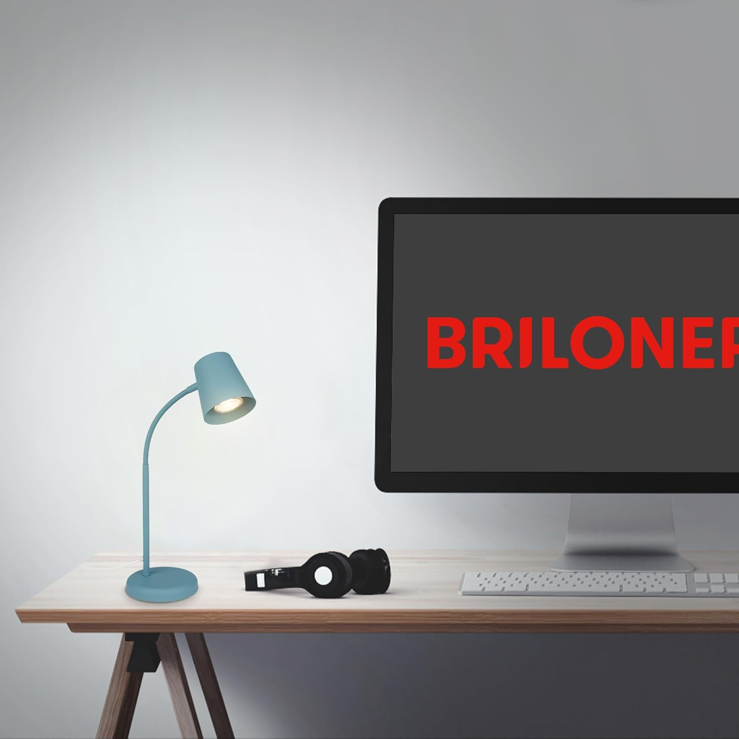 SKRIVA LAMPADA H.38.5 1XGU10 M/BLU