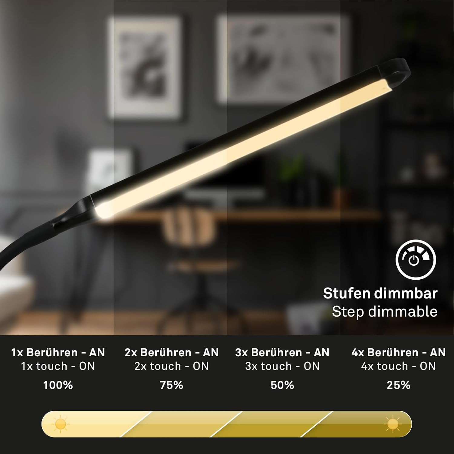 PIVAZ LAMPADA H.33 6W 3K MET.NERO