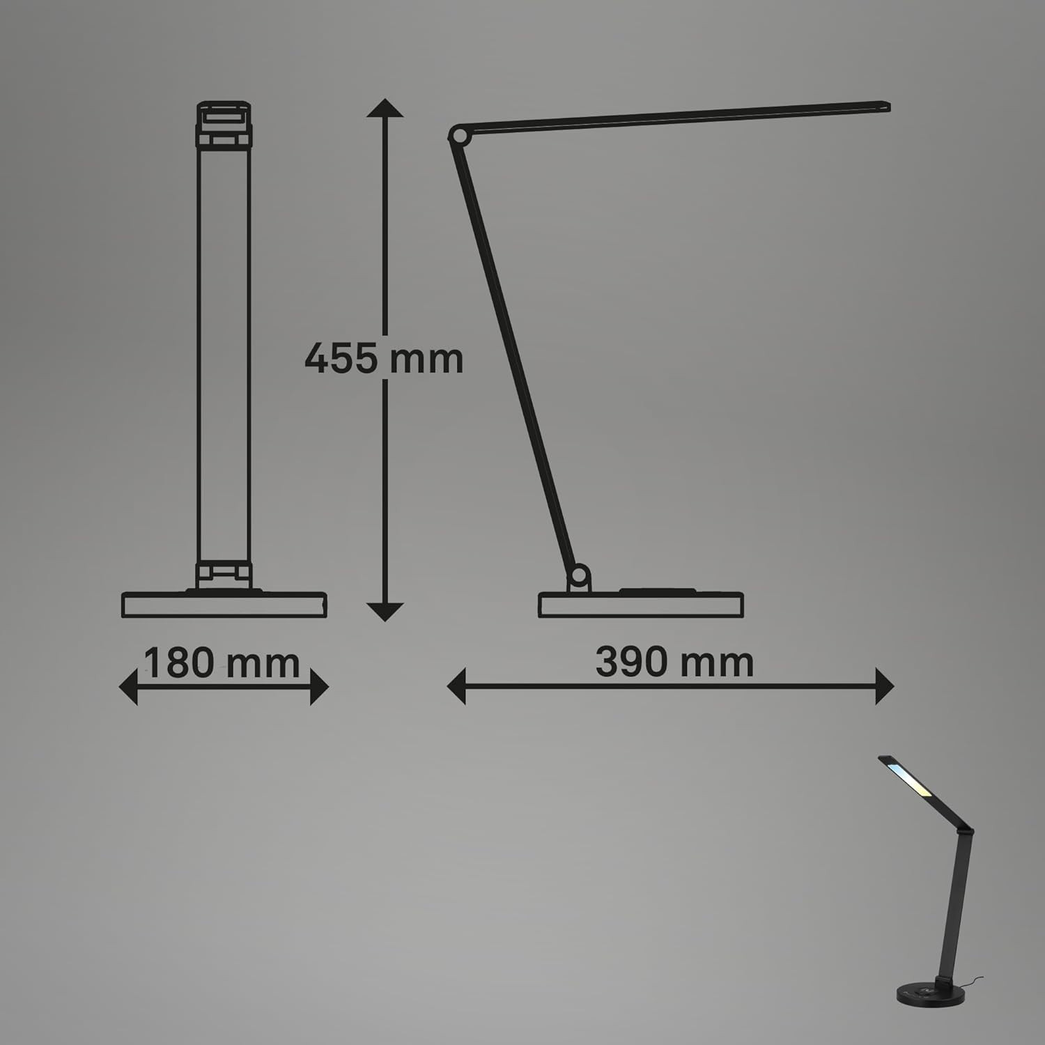 CUMA LAMPADA LED 3W METALLO/NERO