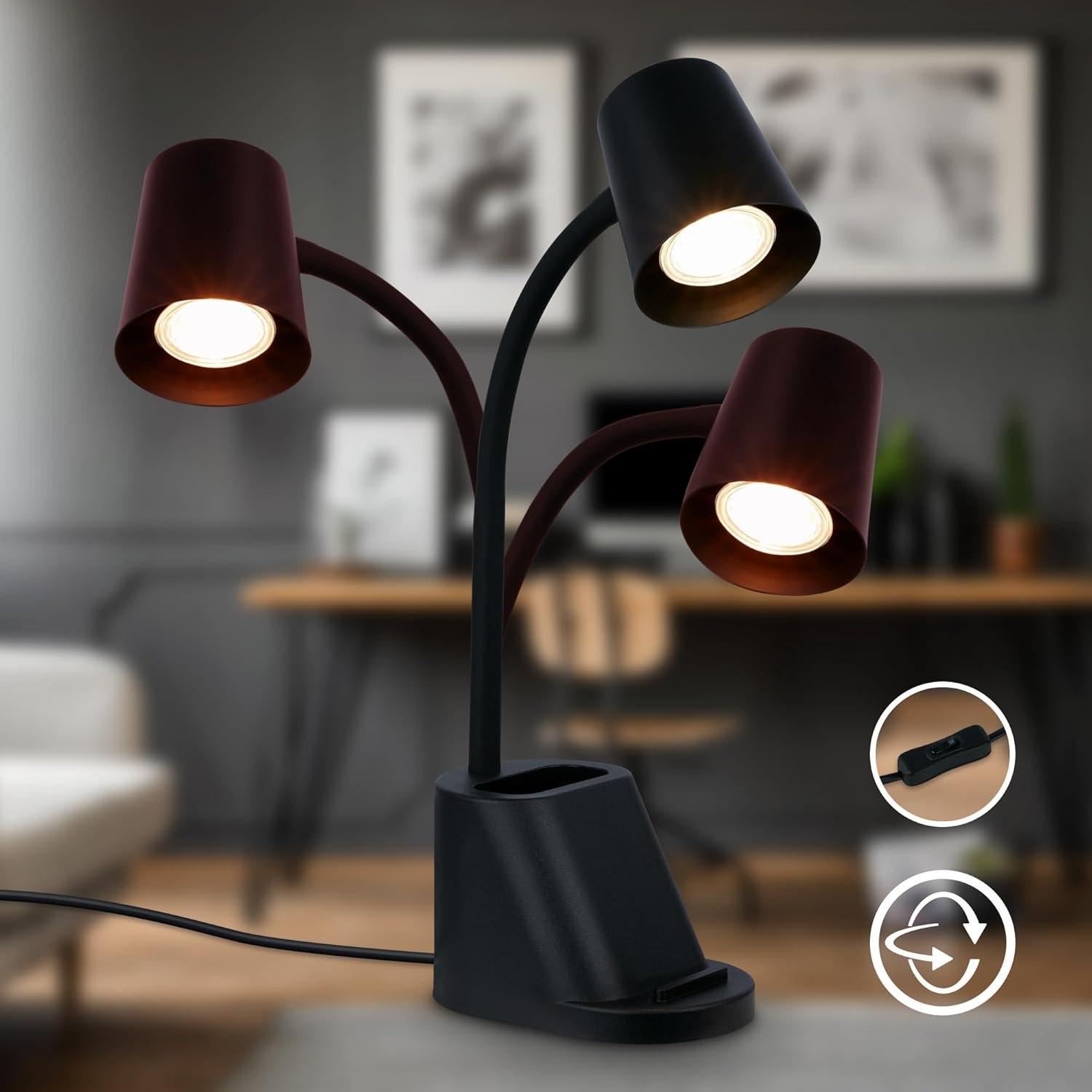 PAHU LAMPADA 1XGU10 FLESS.9W NERO