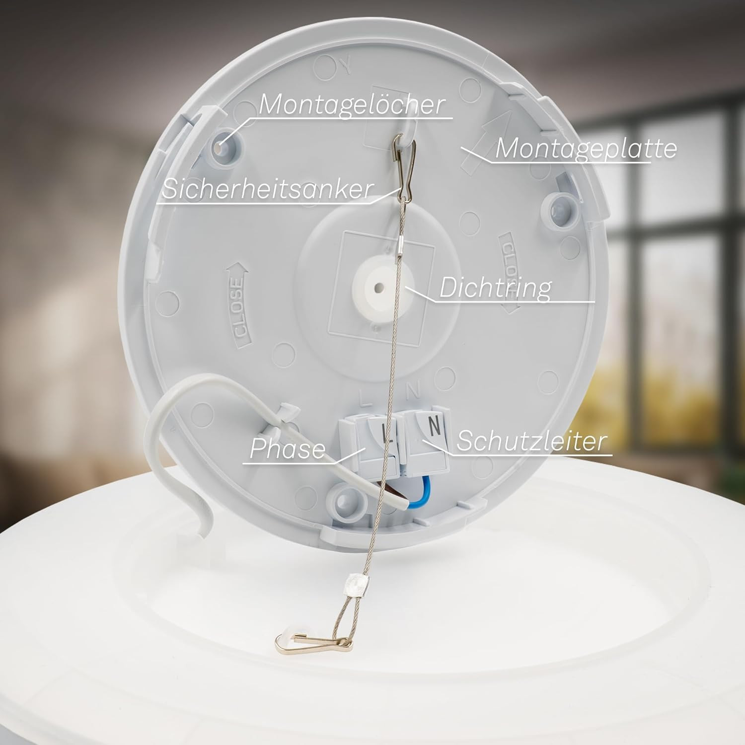 PLAFONIERA SLIM LED 22W 4K BIANCA