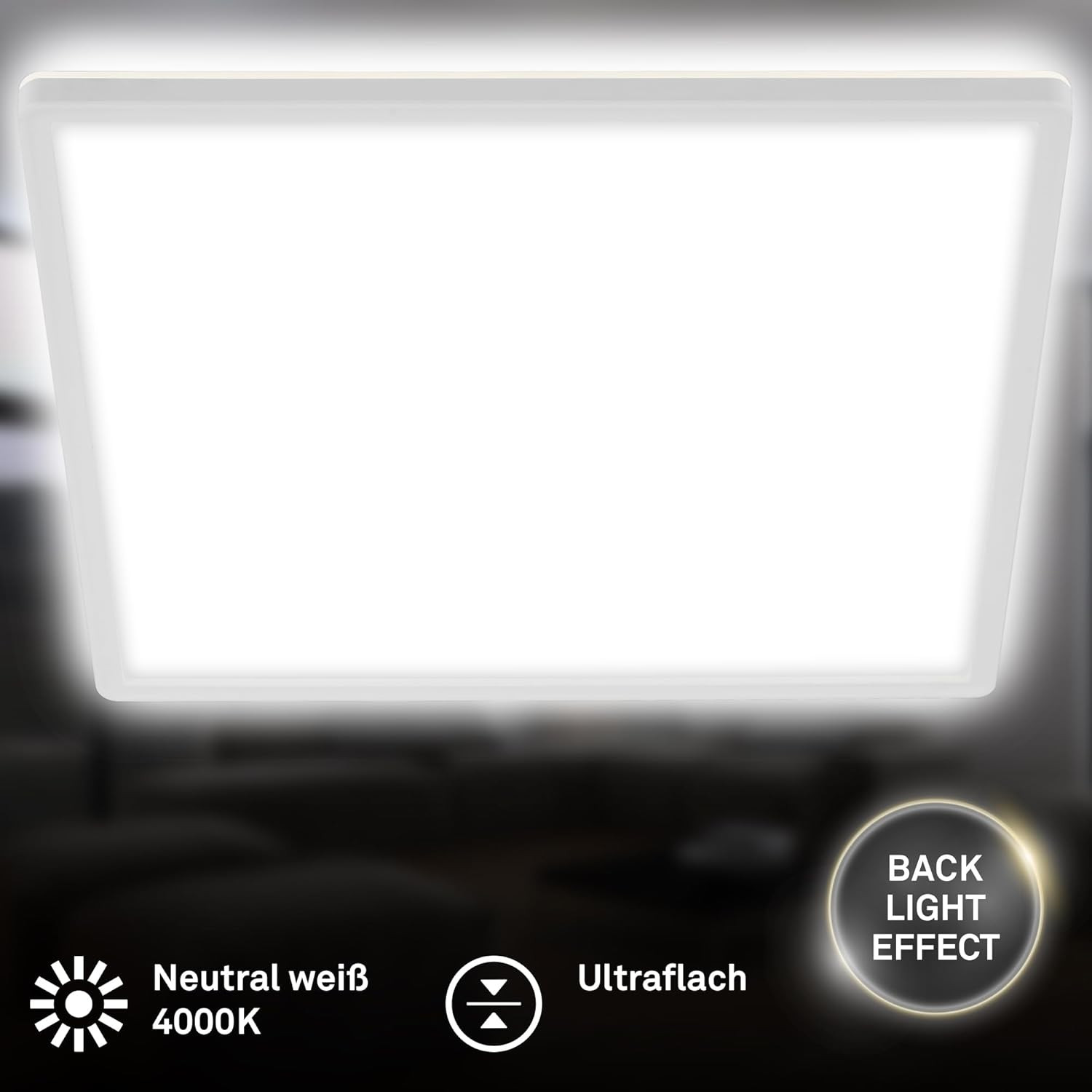 PLAFONIERA SLIM LED 22W 4K BIANCA