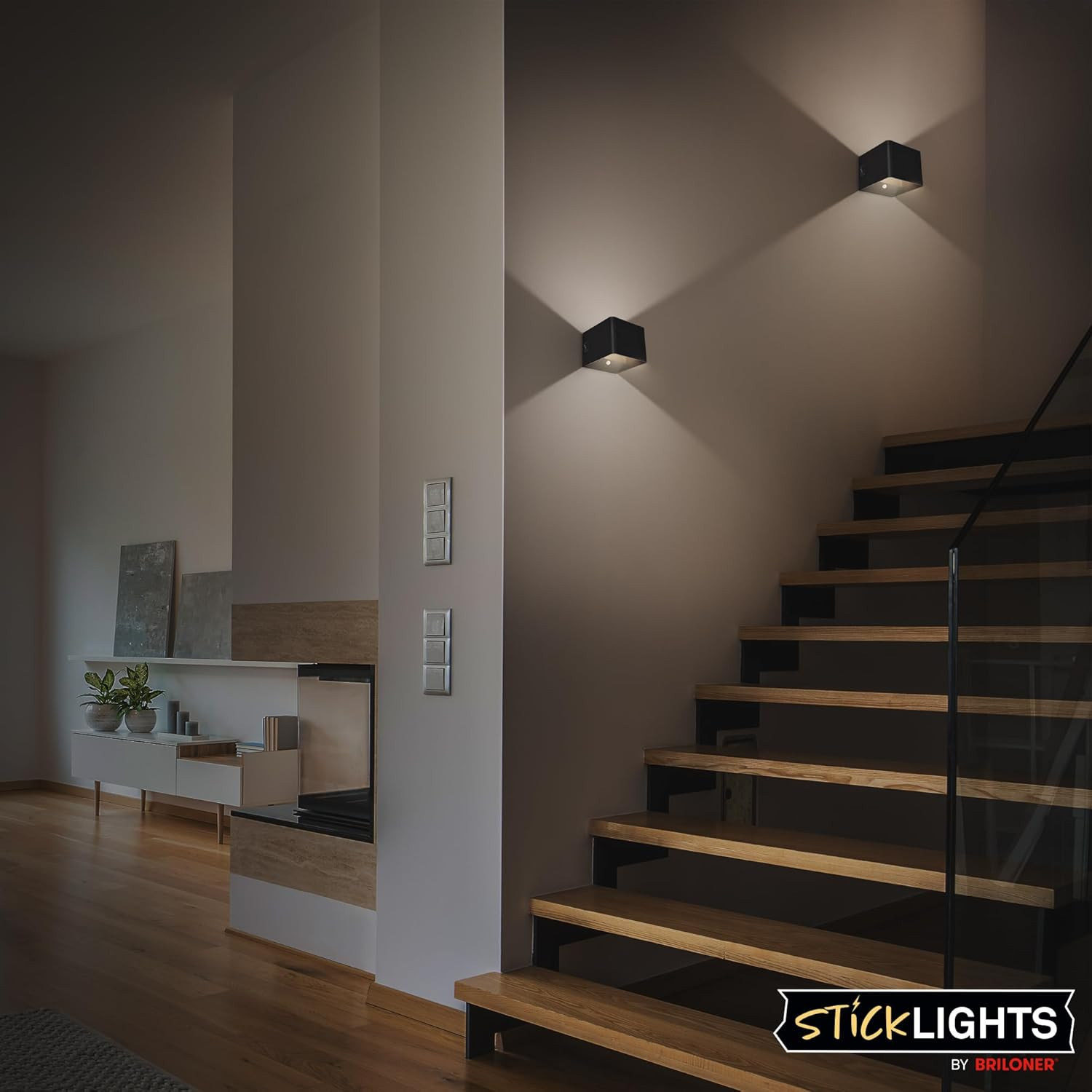 APPLIQUE LED C/SENSORE 1.5W 3K NERO