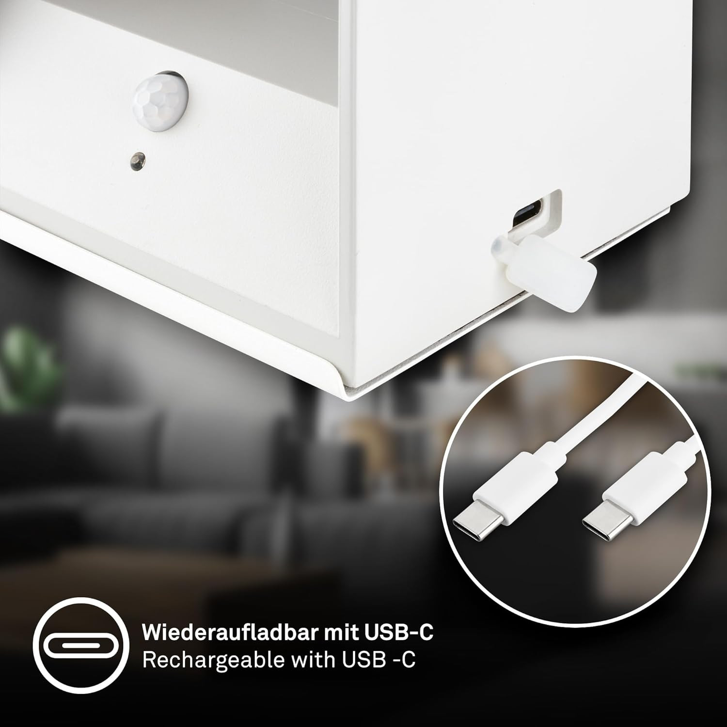 APPLIQUE LED C/SENSORE 1.5W 3K B.CA