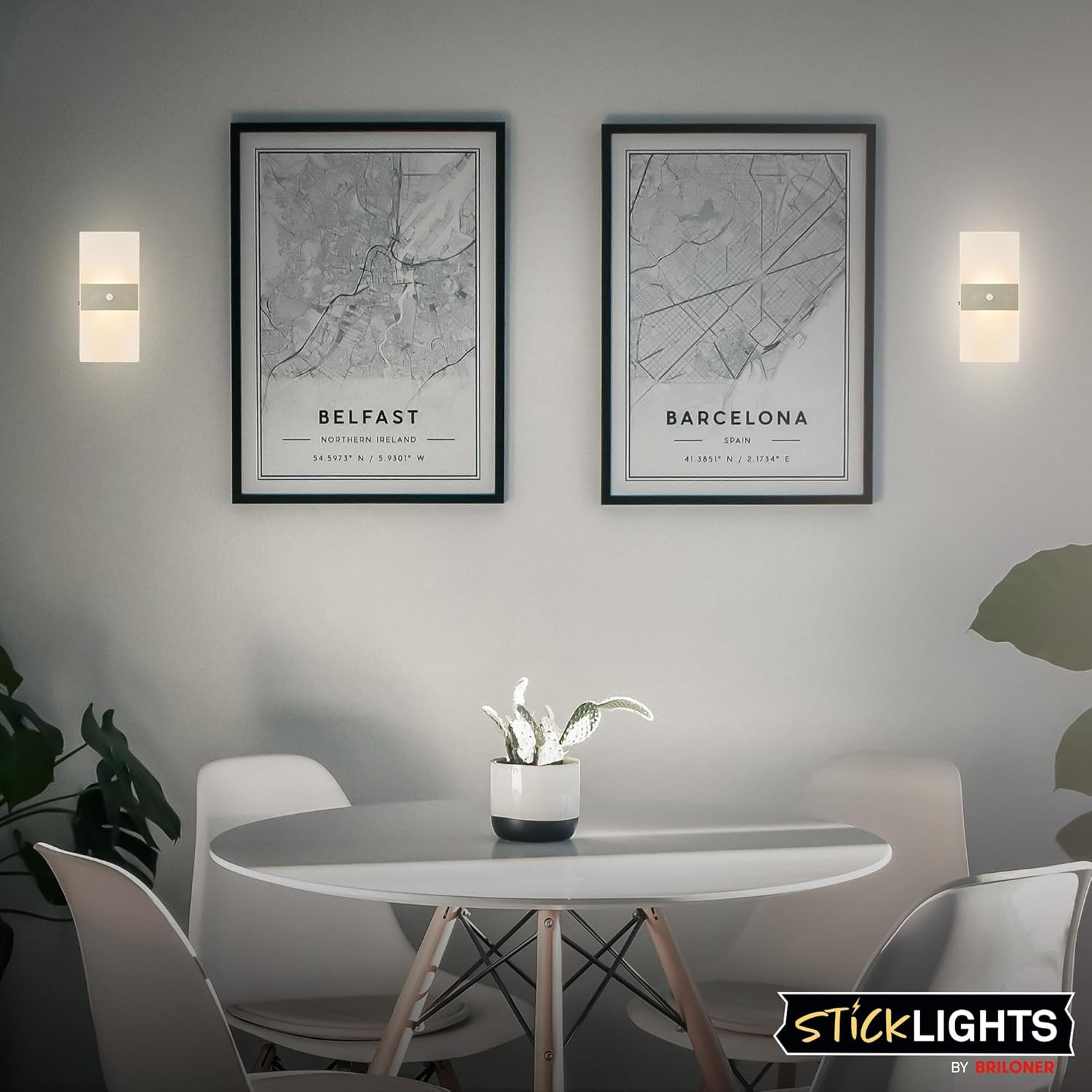 APPLIQUE LED C/SENSORE 1W 2.7K NICHEL