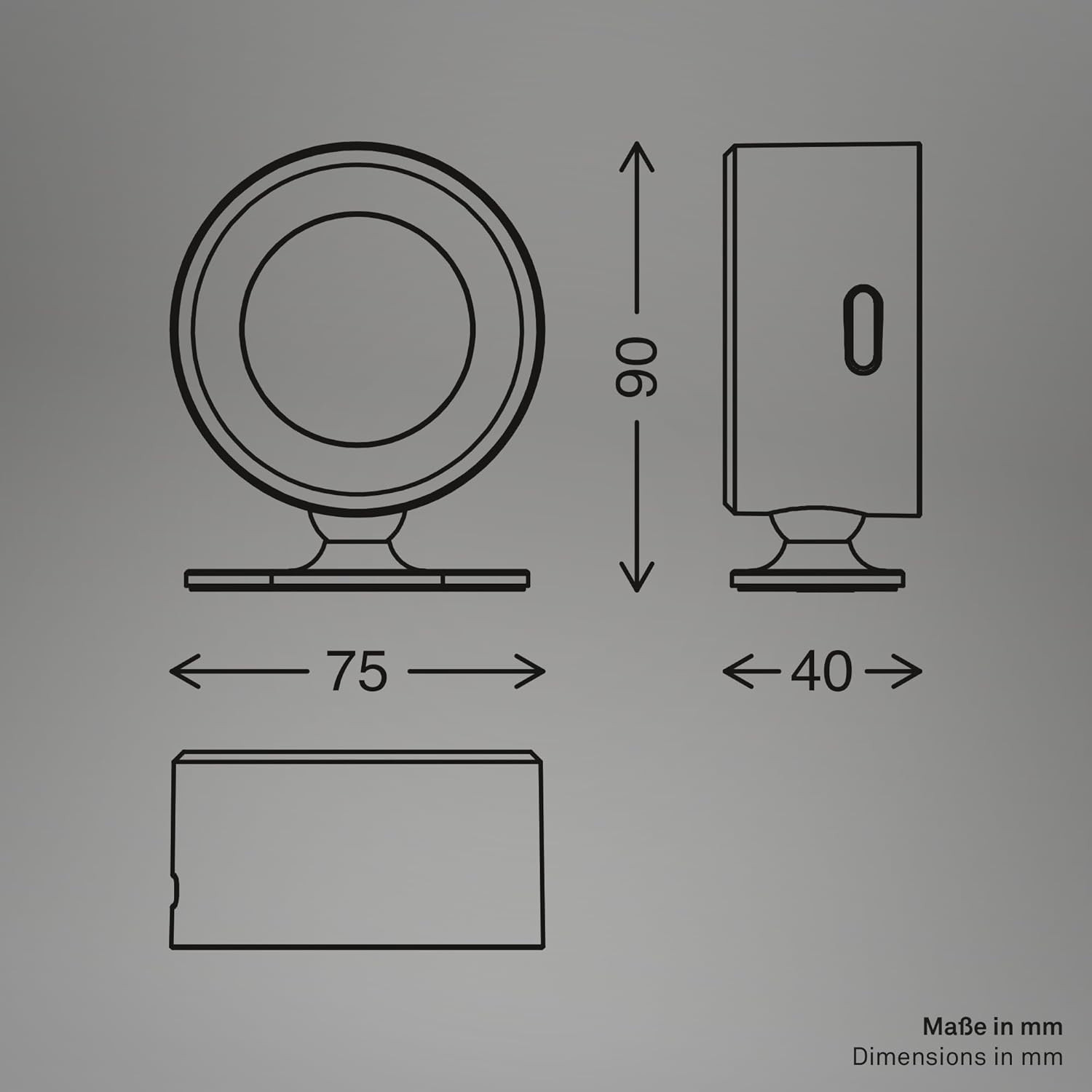 FARETTO PARETE LED 1.6W DIMM.BEIGE