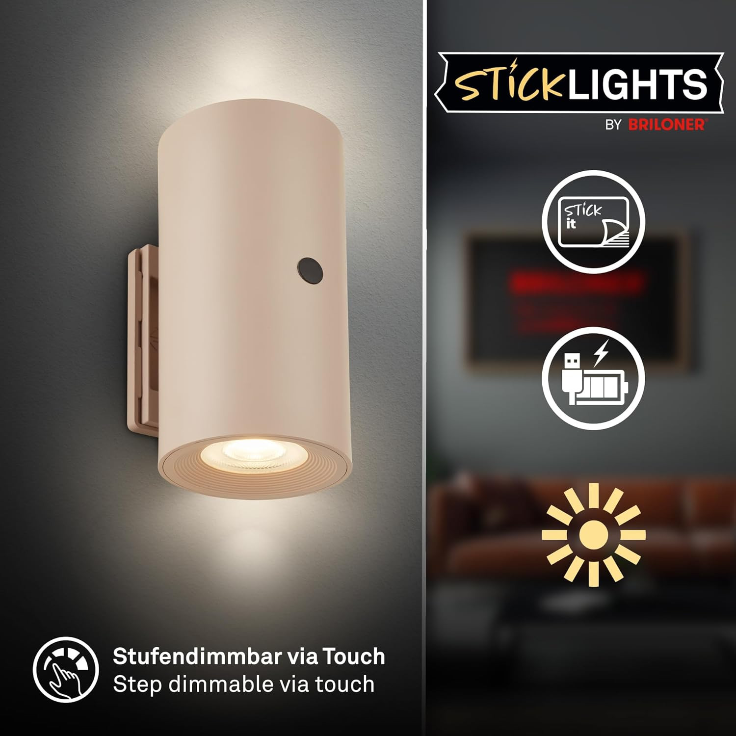 APPLIQUE LED 2W 3K DIMM.IP20 BEIGE