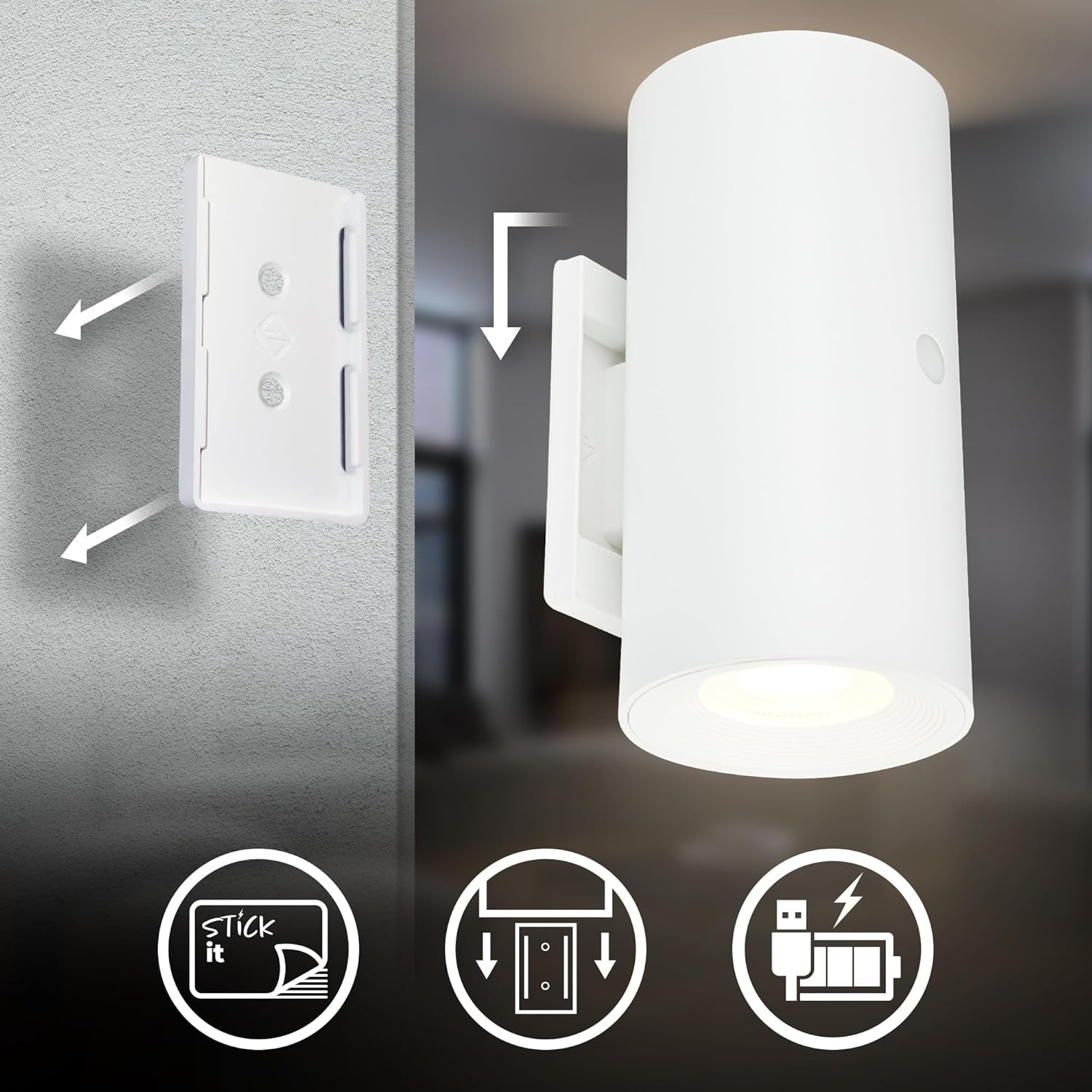 APPLIQUE LED 2W 3K DIMM.IP20 BIANCO