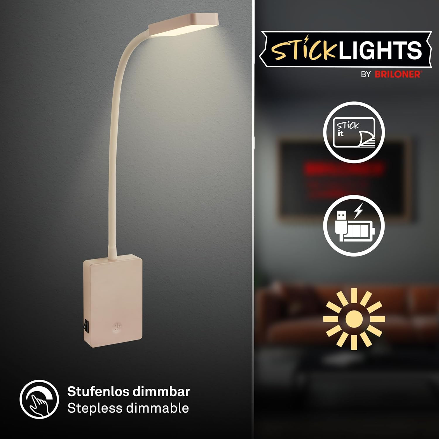 LUCE NOTTURNA LED 2W 3K DIMM.BEIGE