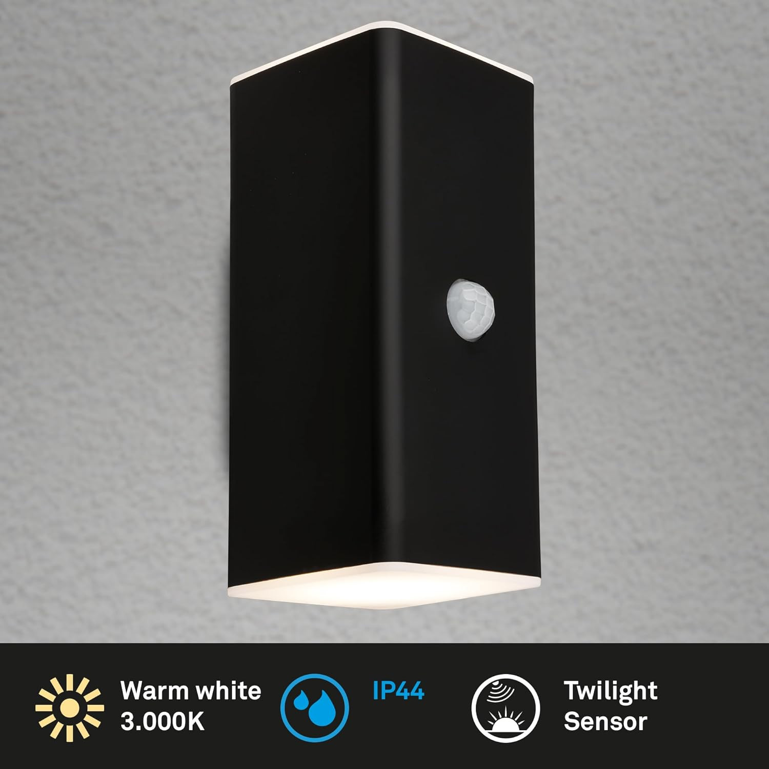 FARETTO LED P/ESTERNO A BATT.3.5W 3K NERO