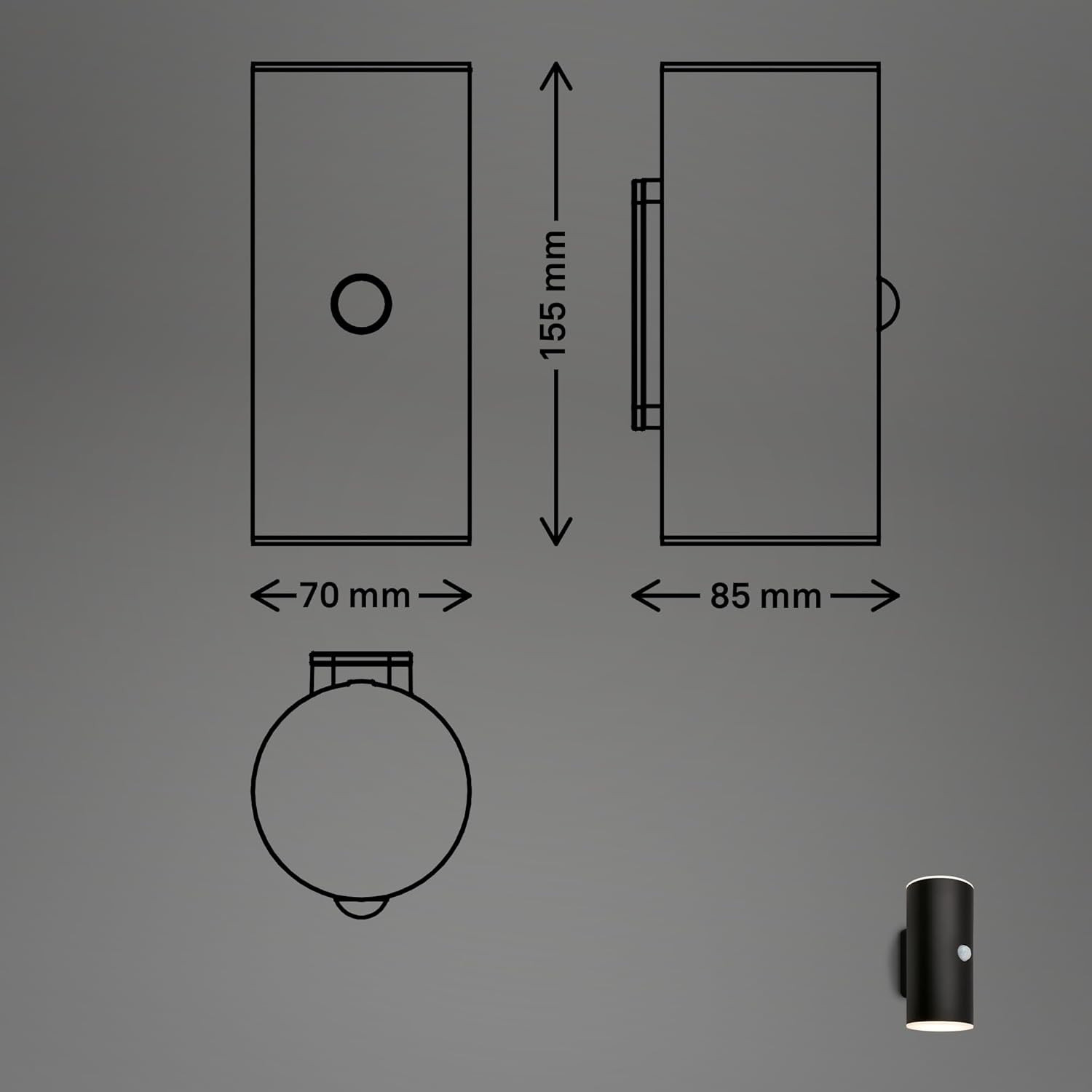 FARETTO LED P/EST.A BATT.3.5W 3K NE