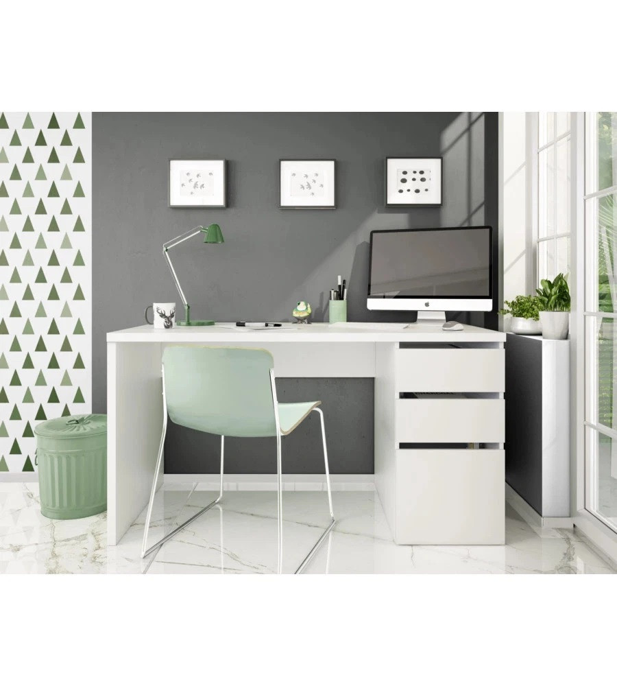 SCRIVANIA REVERS.C/CASSETTO LATERALE CM.138X75