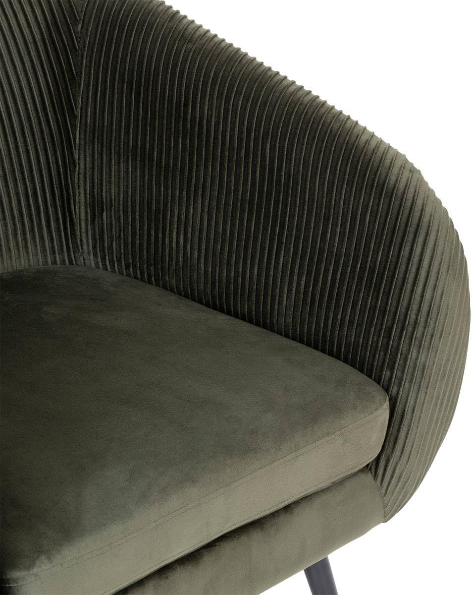 POLTRONA SOLARO IN VELLUTO VERDE