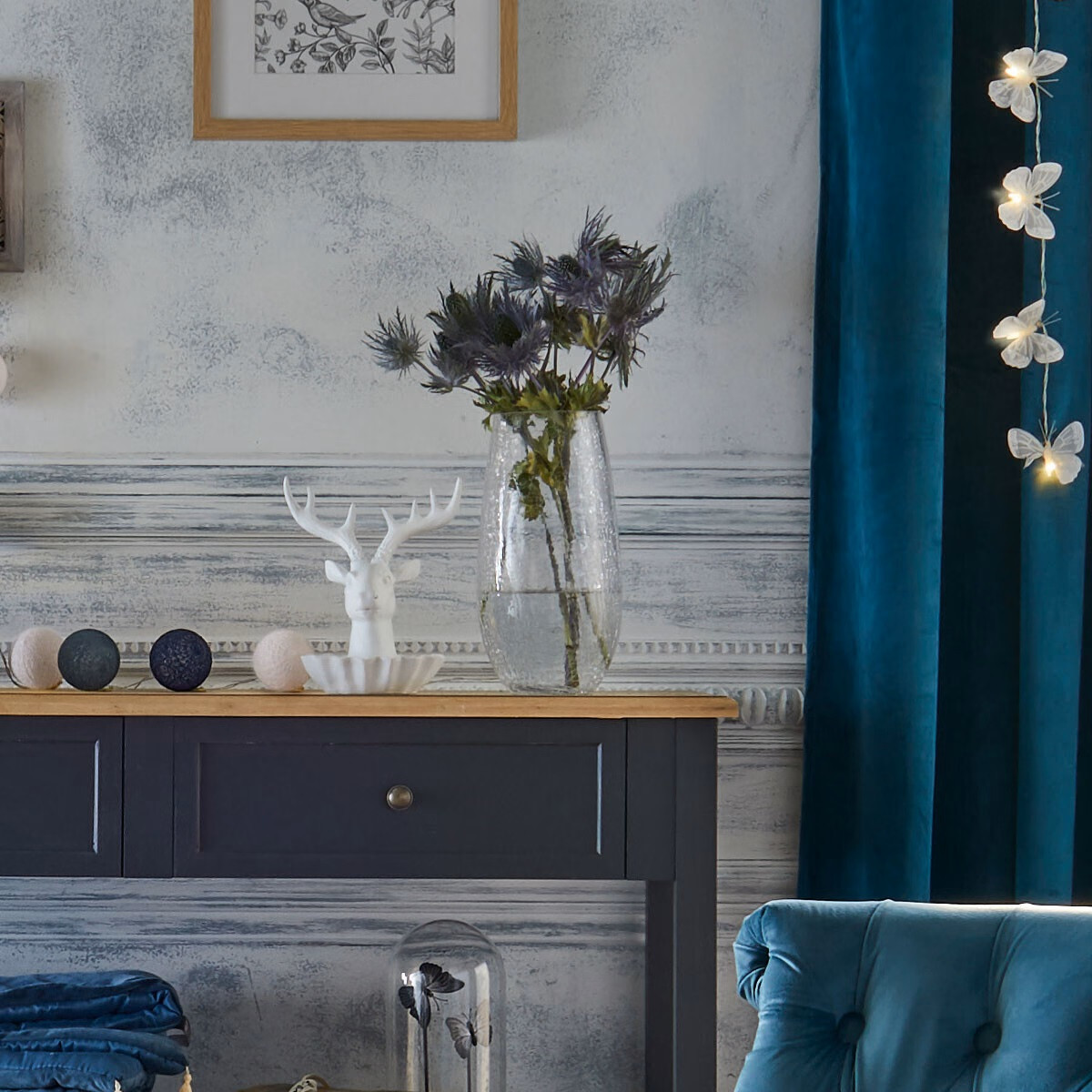 VASO CURVO CM.14X27 VETRO CREPATO