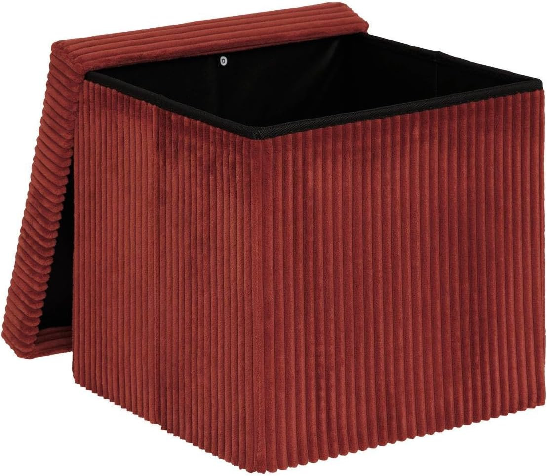 POUF PIEGHEVOLE ARUM CM.38X38 ROSSO