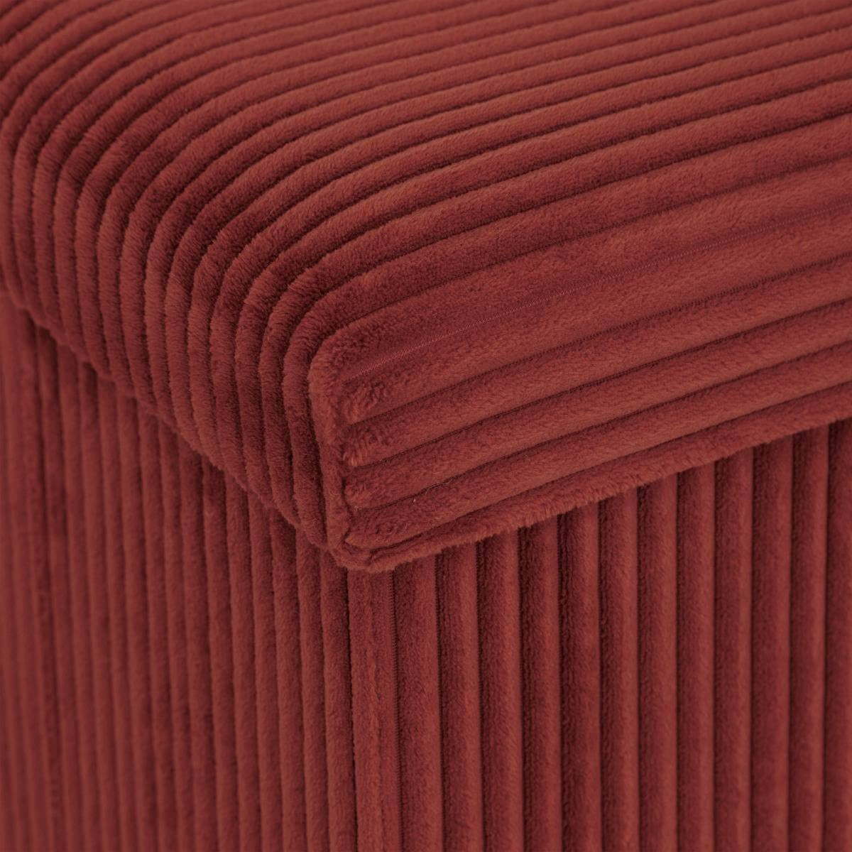 POUF PIEGHEVOLE ARUM CM.38X38 ROSSO